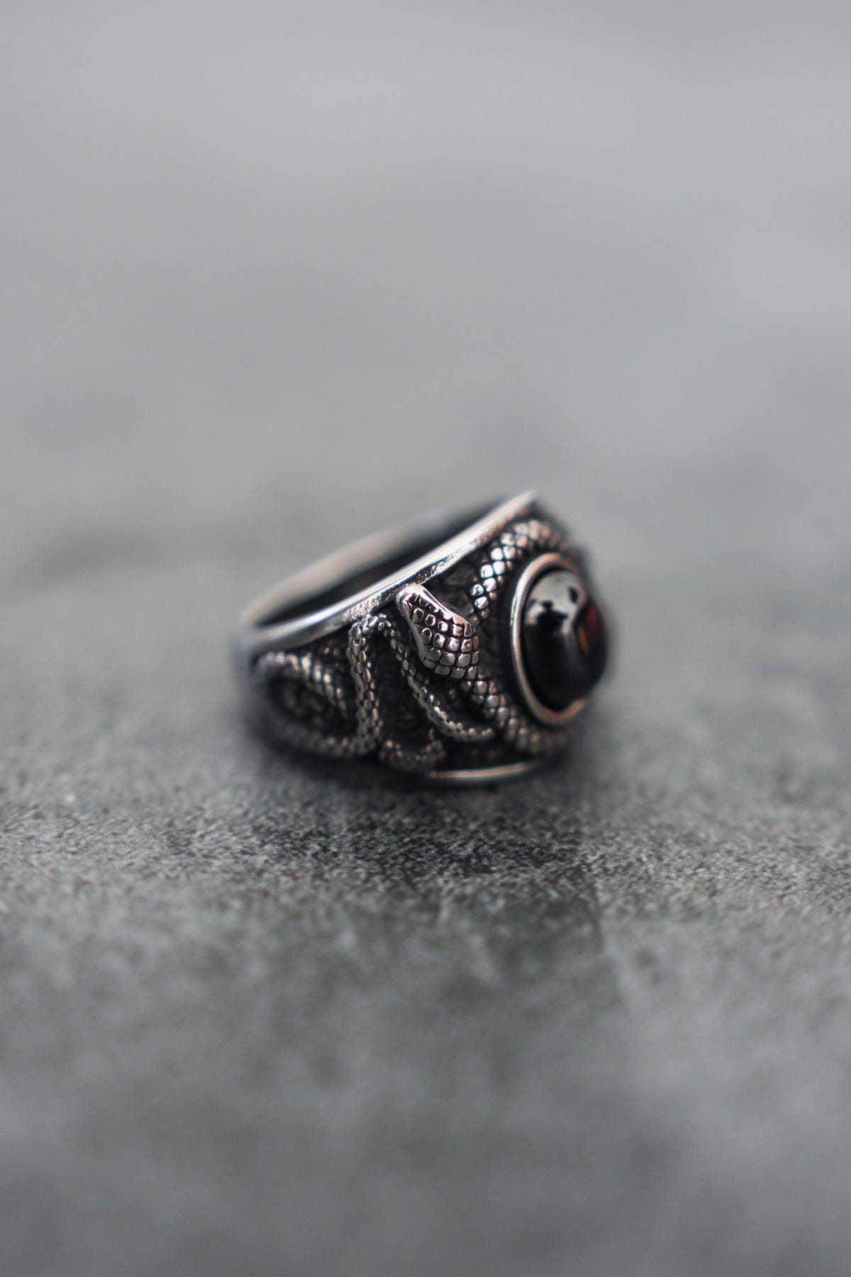 Onyx Rebirth Ring | jewelry | Wiccan Center
