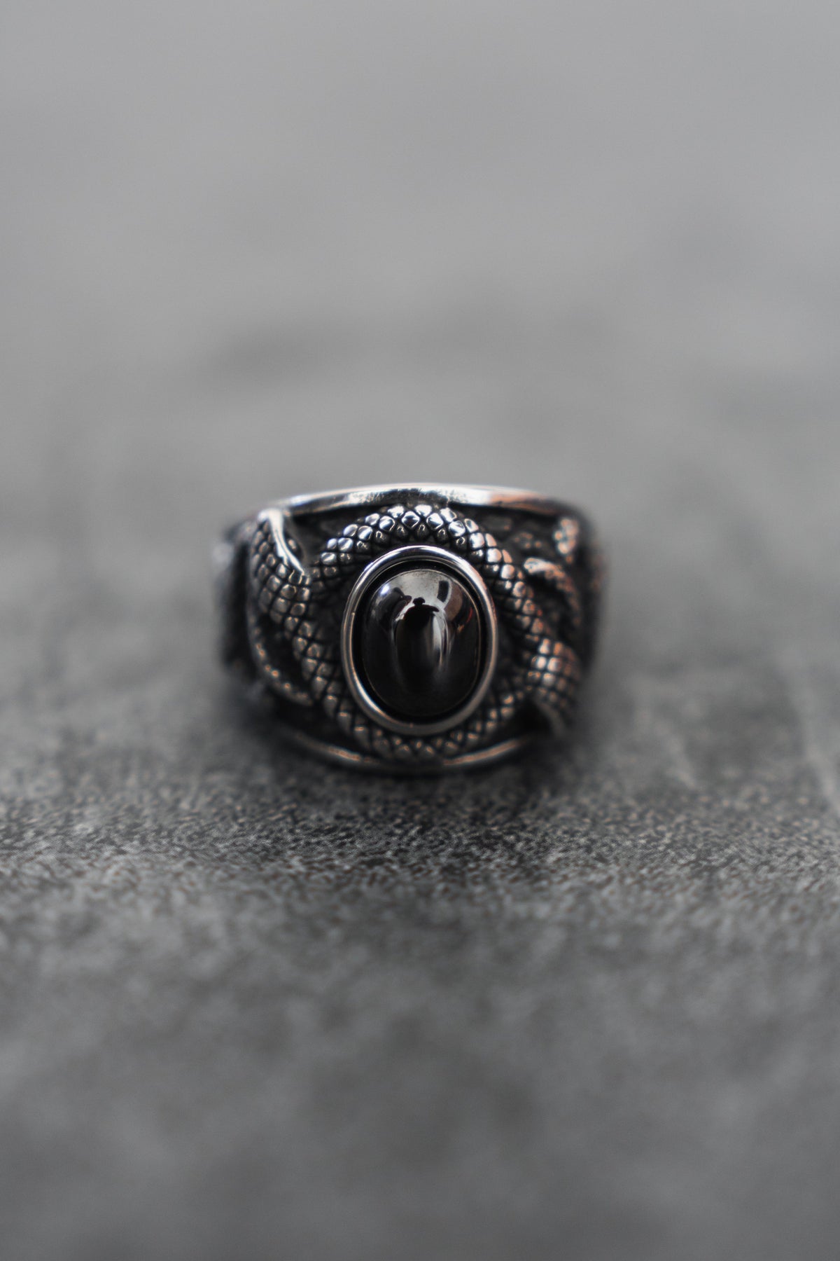 Onyx Rebirth Ring | jewelry | Wiccan Center