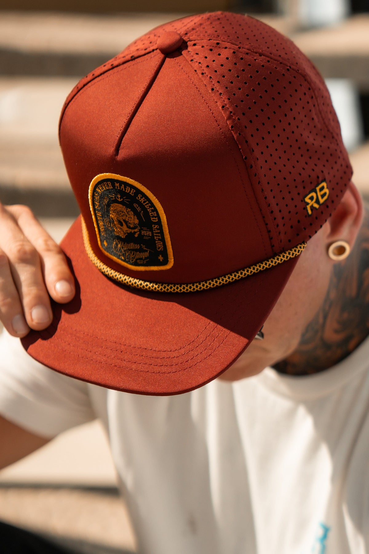 Skilled Sailor Burgundy Snapback | hat | Wiccan Center