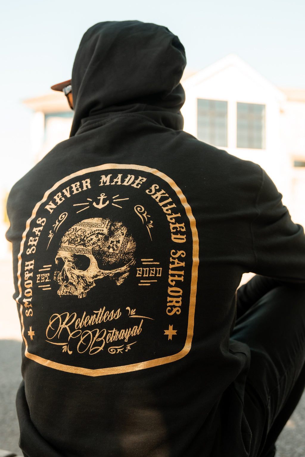 Skilled Sailor Gold Foil Hoodie | | Wiccan Center