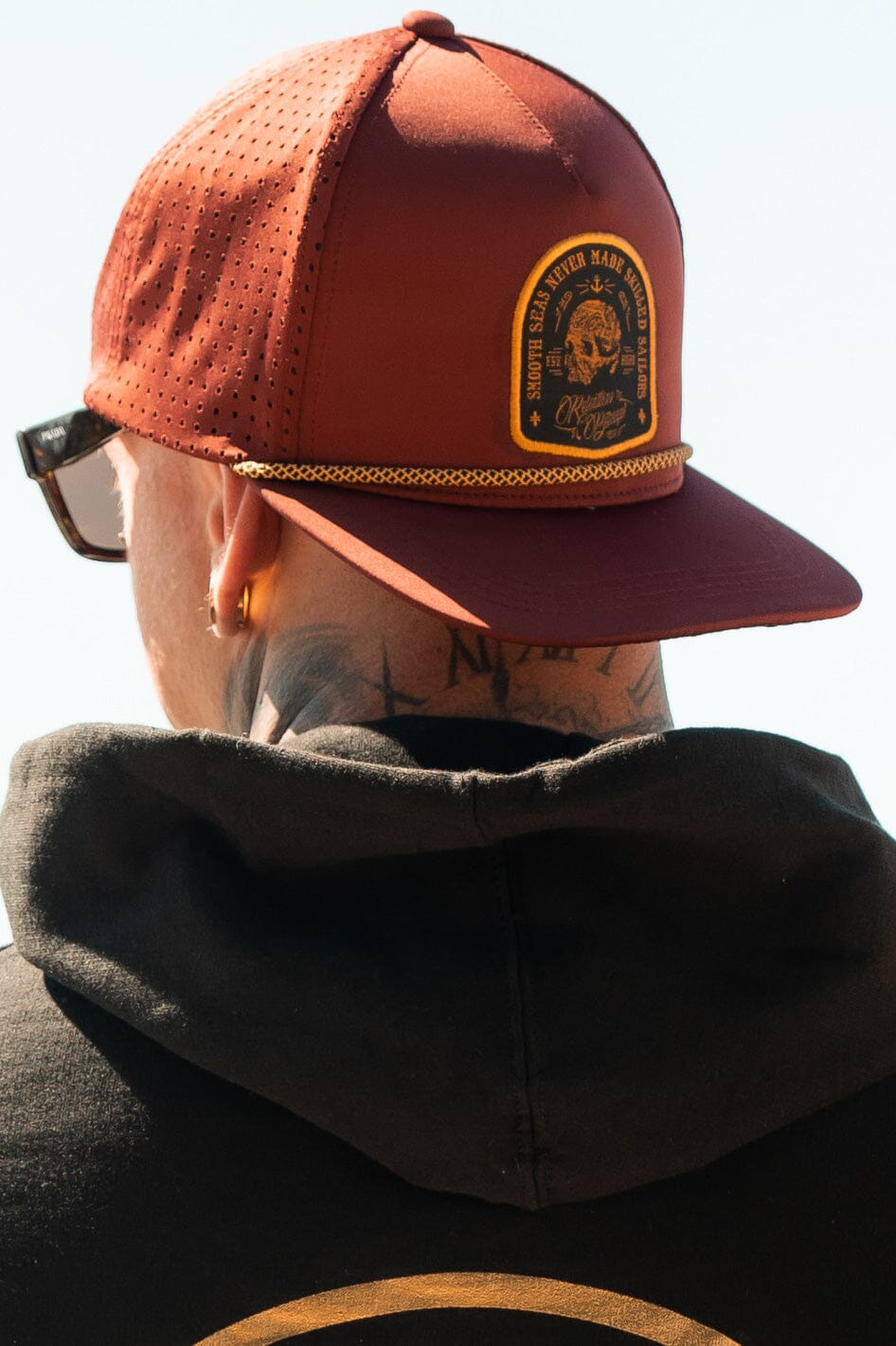 Skilled Sailor Burgundy Snapback | hat | Wiccan Center