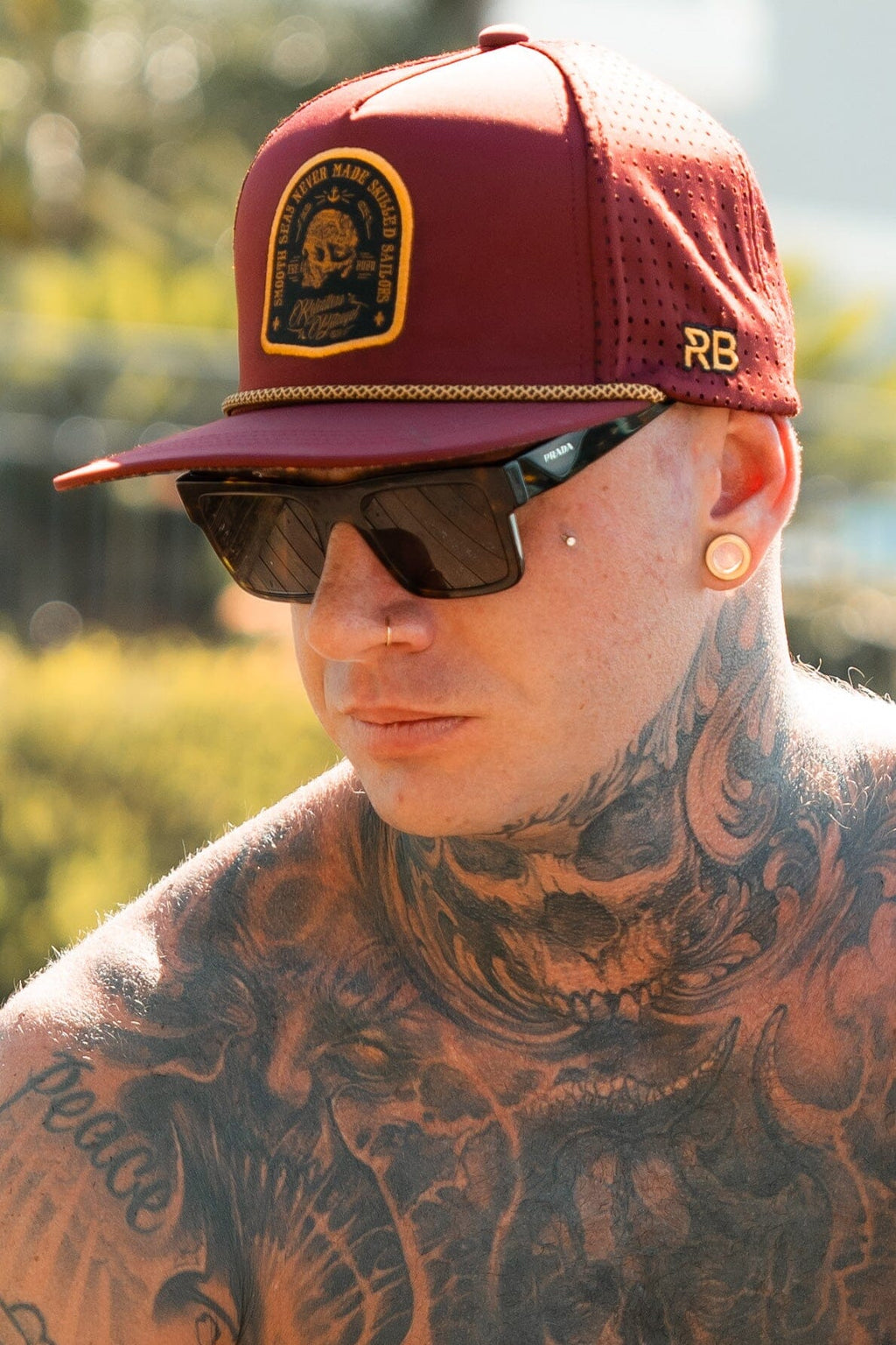 Skilled Sailor Burgundy Snapback | hat | Wiccan Center