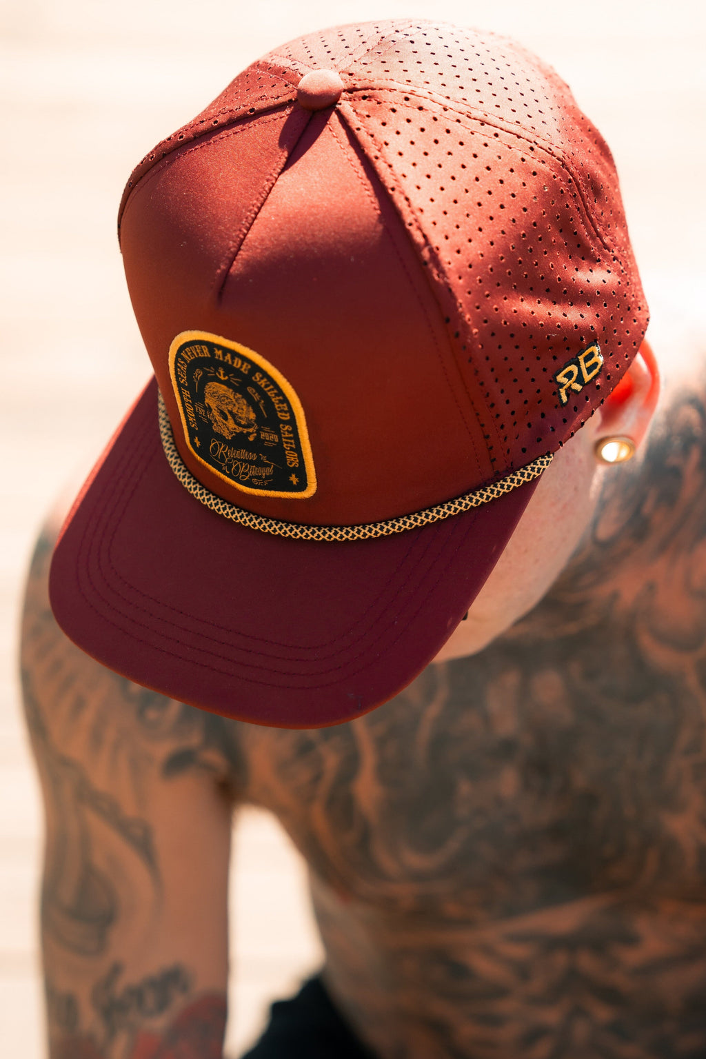 Skilled Sailor Burgundy Snapback | hat | Wiccan Center