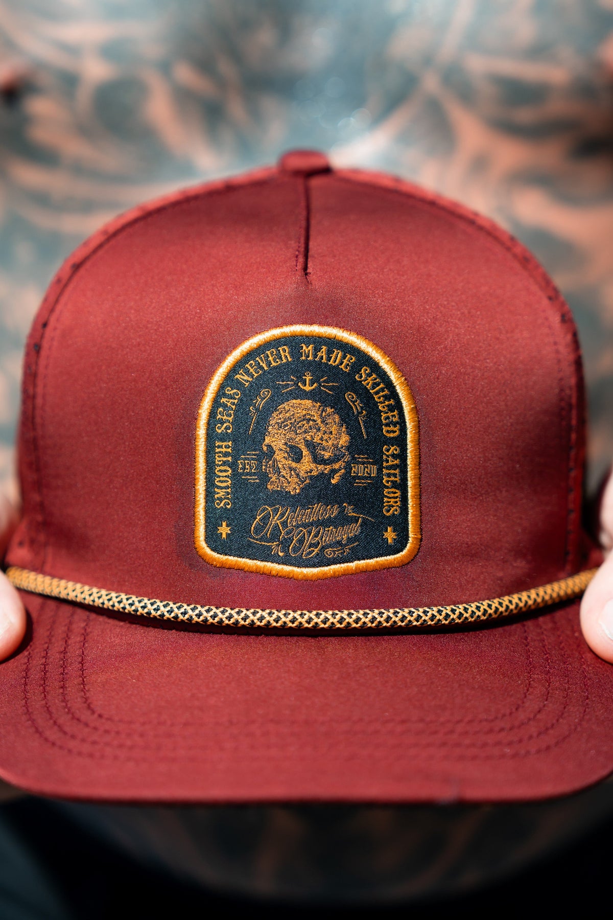 Skilled Sailor Burgundy Snapback | hat | Wiccan Center