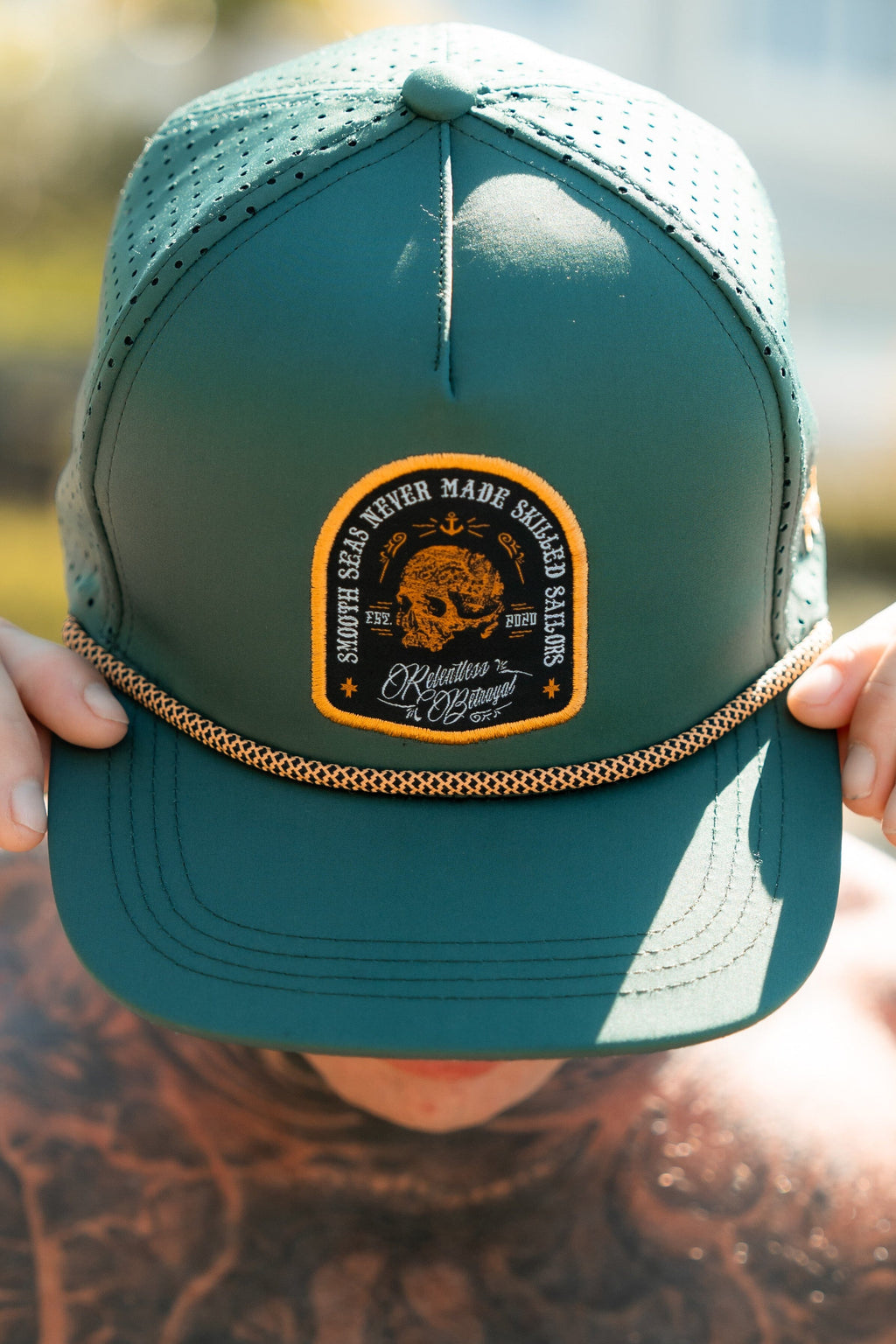Skilled Sailor Green Snapback | hat | Wiccan Center