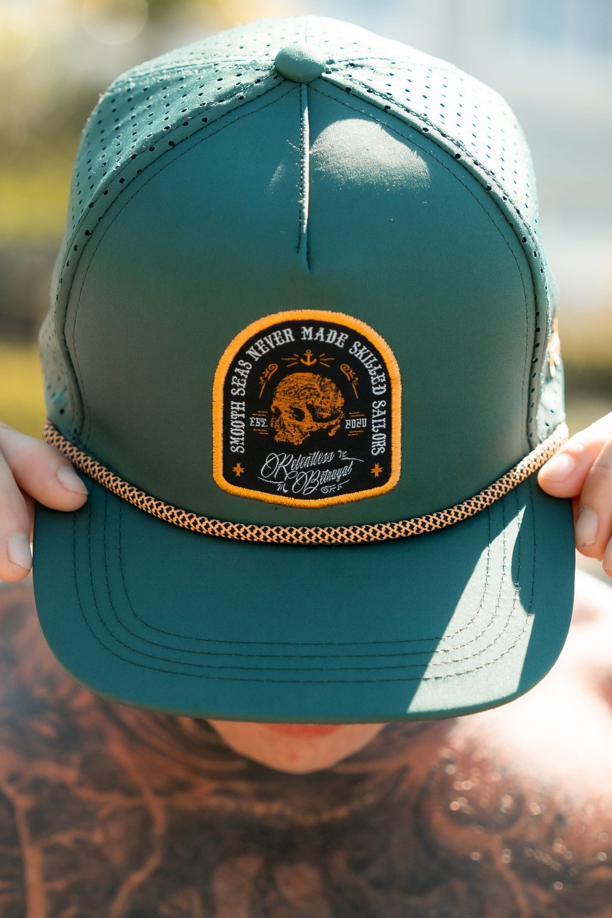 Skilled Sailor Green Snapback | hat | Wiccan Center