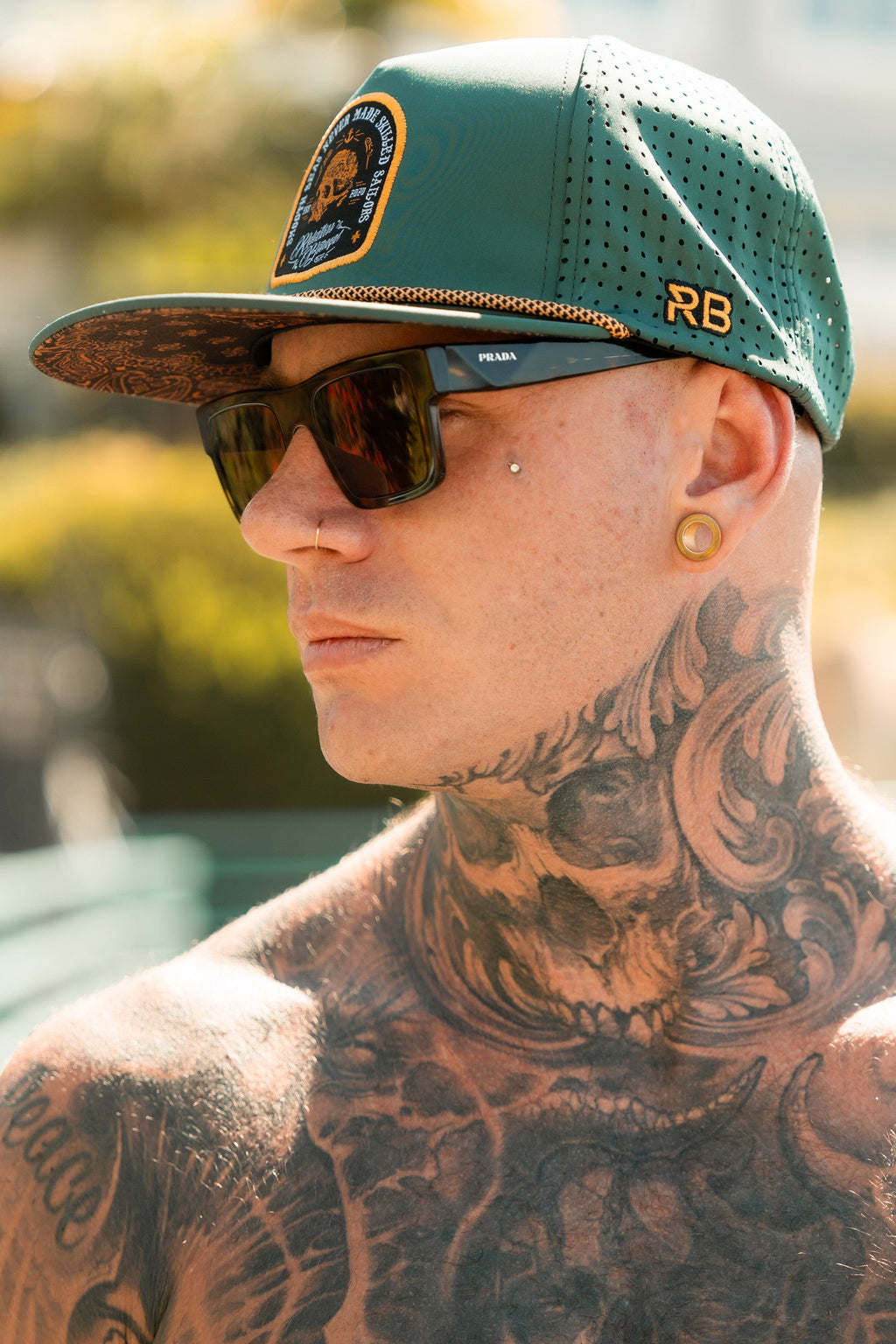 Skilled Sailor Green Snapback | hat | Wiccan Center