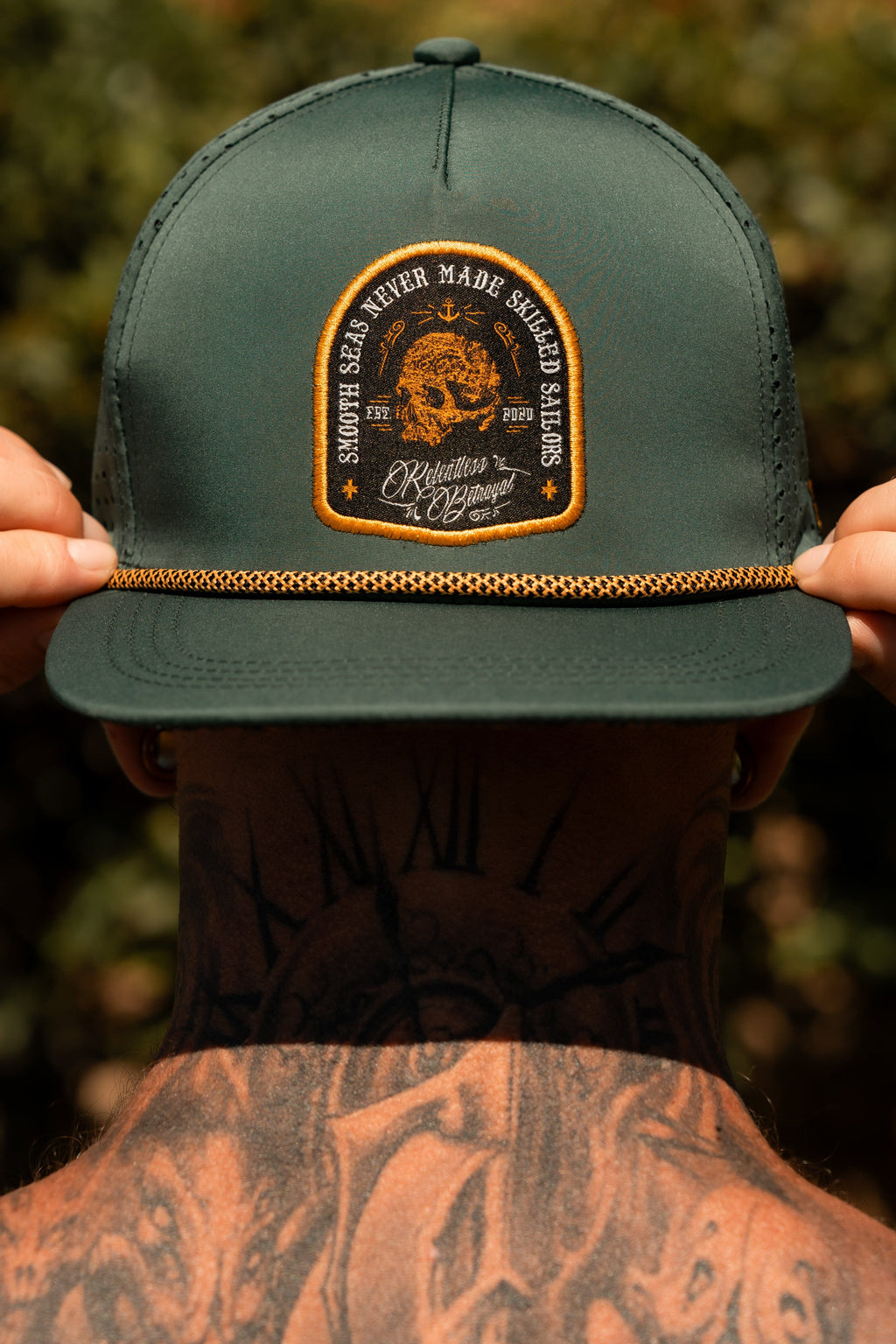 Skilled Sailor Green Snapback | hat | Wiccan Center
