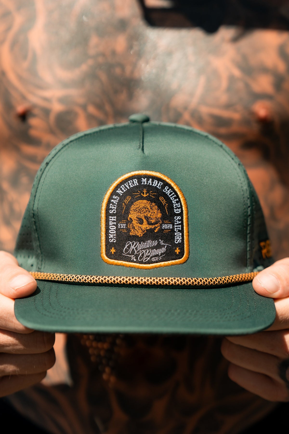 Skilled Sailor Green Snapback | hat | Wiccan Center