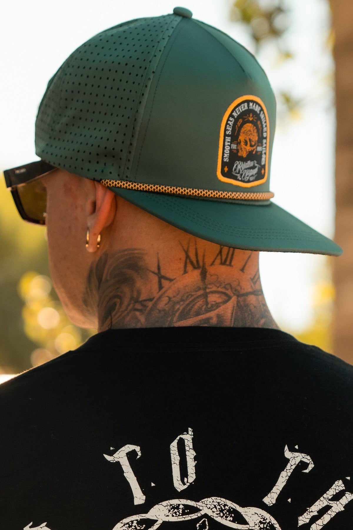 Skilled Sailor Green Snapback | hat | Wiccan Center