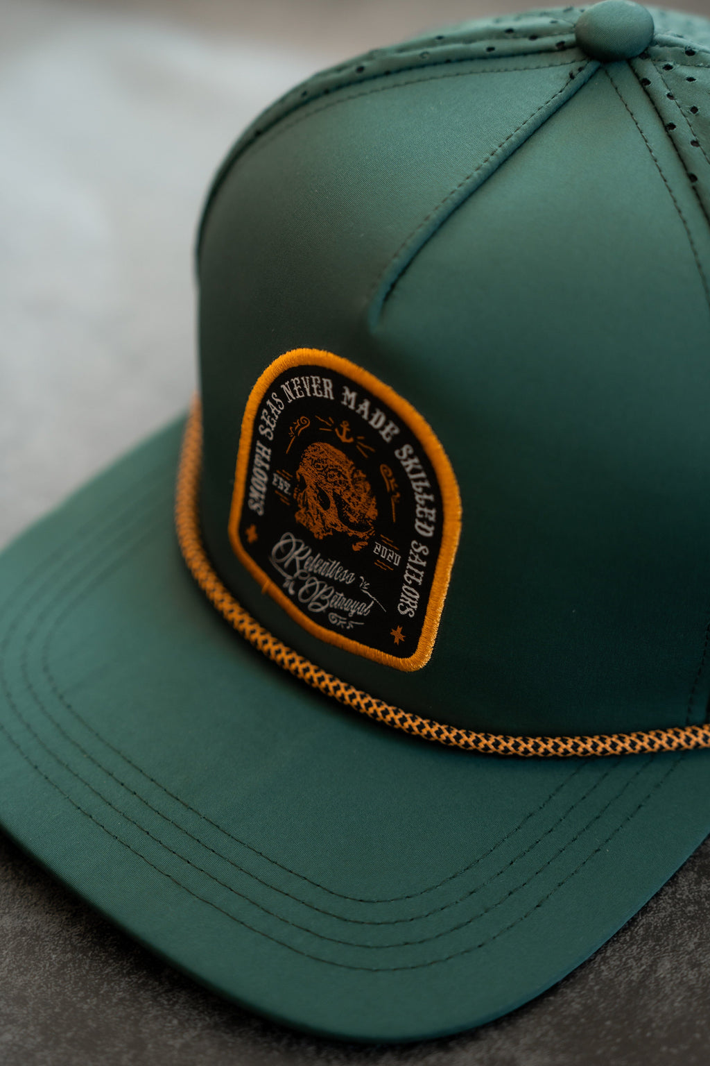 Skilled Sailor Green Snapback | hat | Wiccan Center