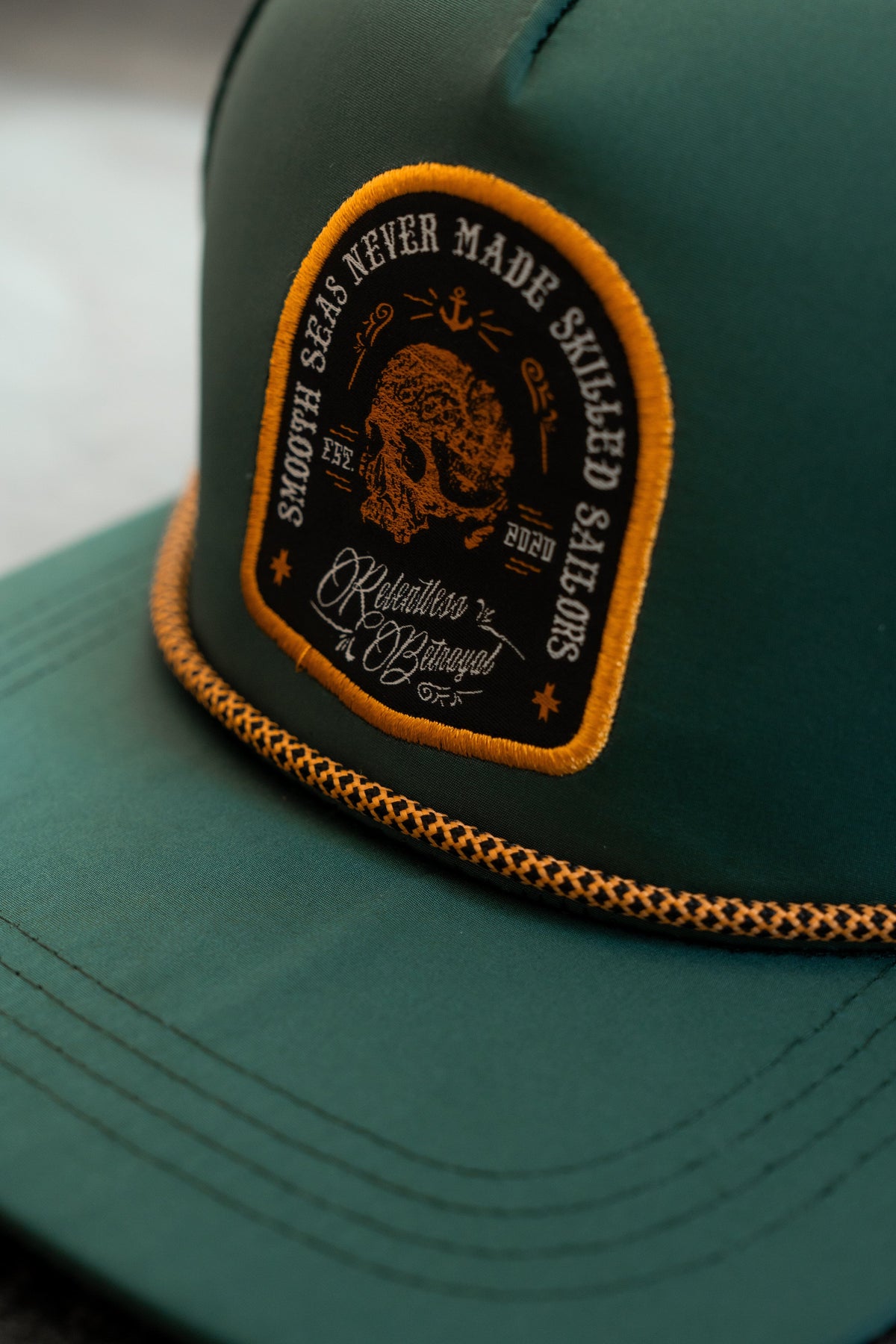 Skilled Sailor Green Snapback | hat | Wiccan Center