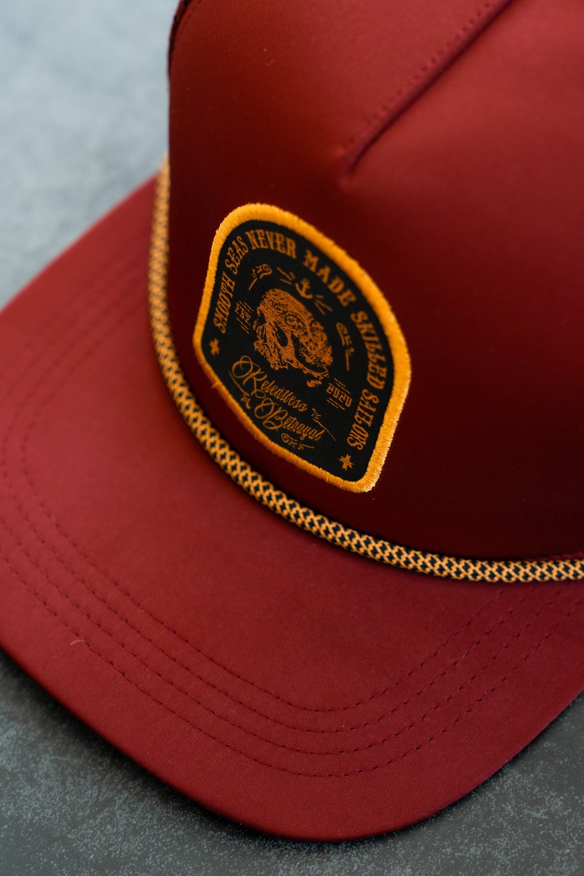 Skilled Sailor Burgundy Snapback | hat | Wiccan Center