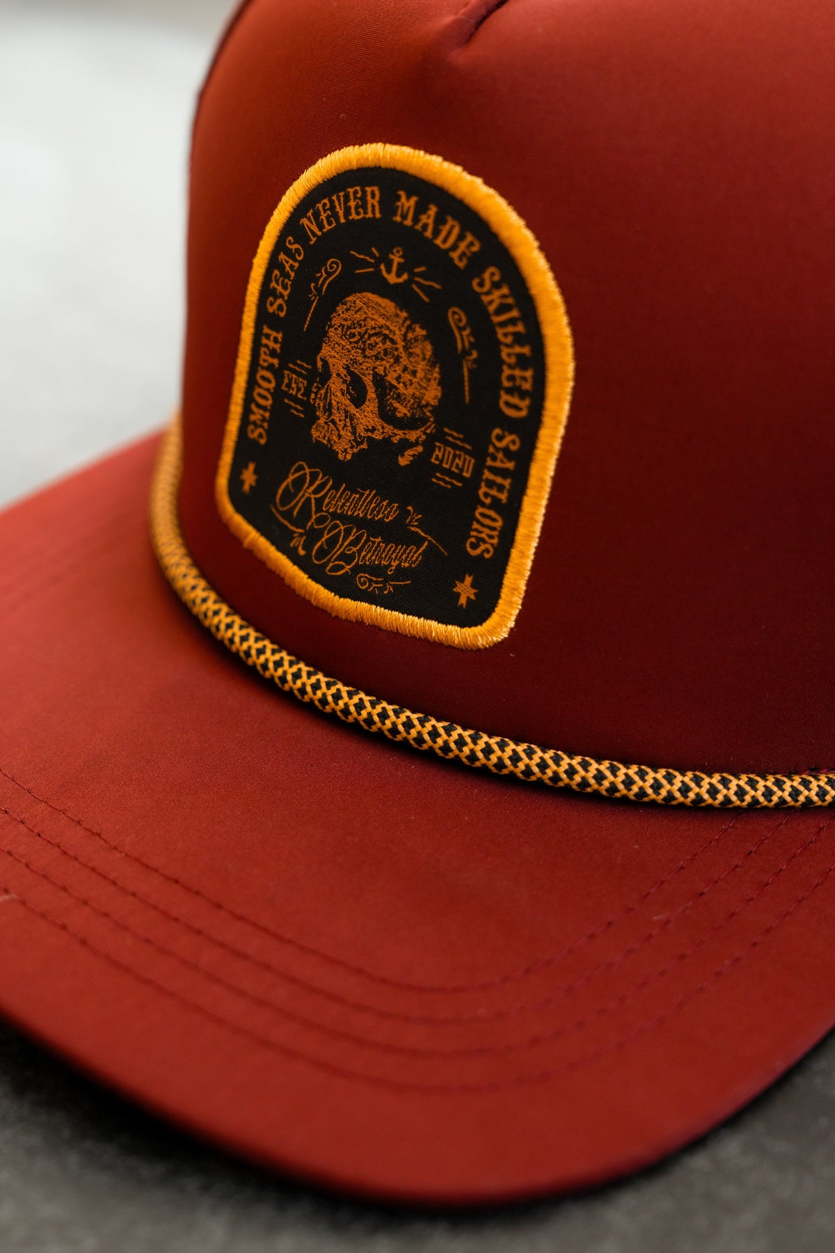 Skilled Sailor Burgundy Snapback | hat | Wiccan Center