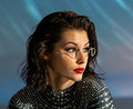Hyperspace Squiggle Face Jewelry | Rhinestone Glassless Glasses | | Wiccan Center