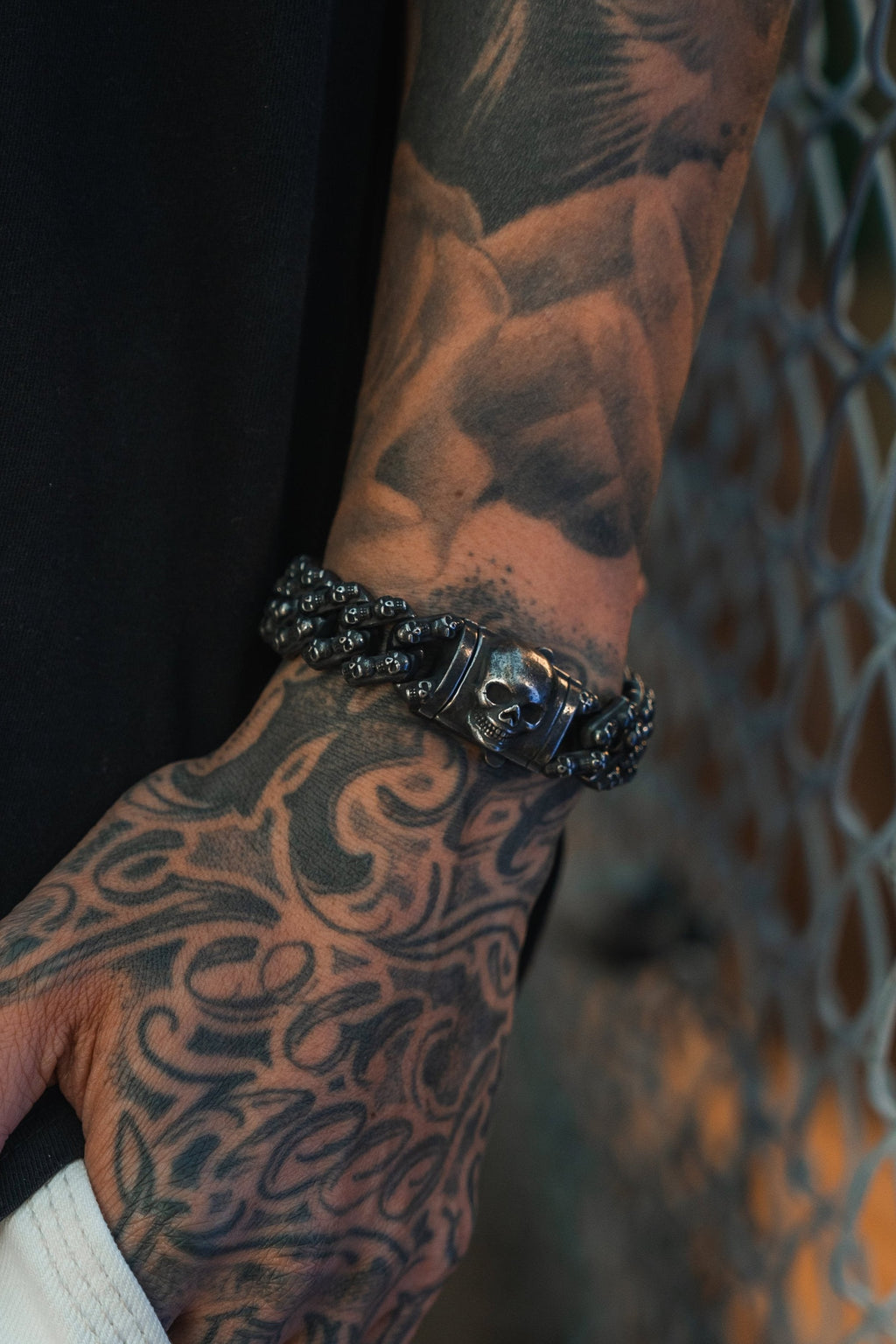 Skulled Bracelet | jewelry | Wiccan Center