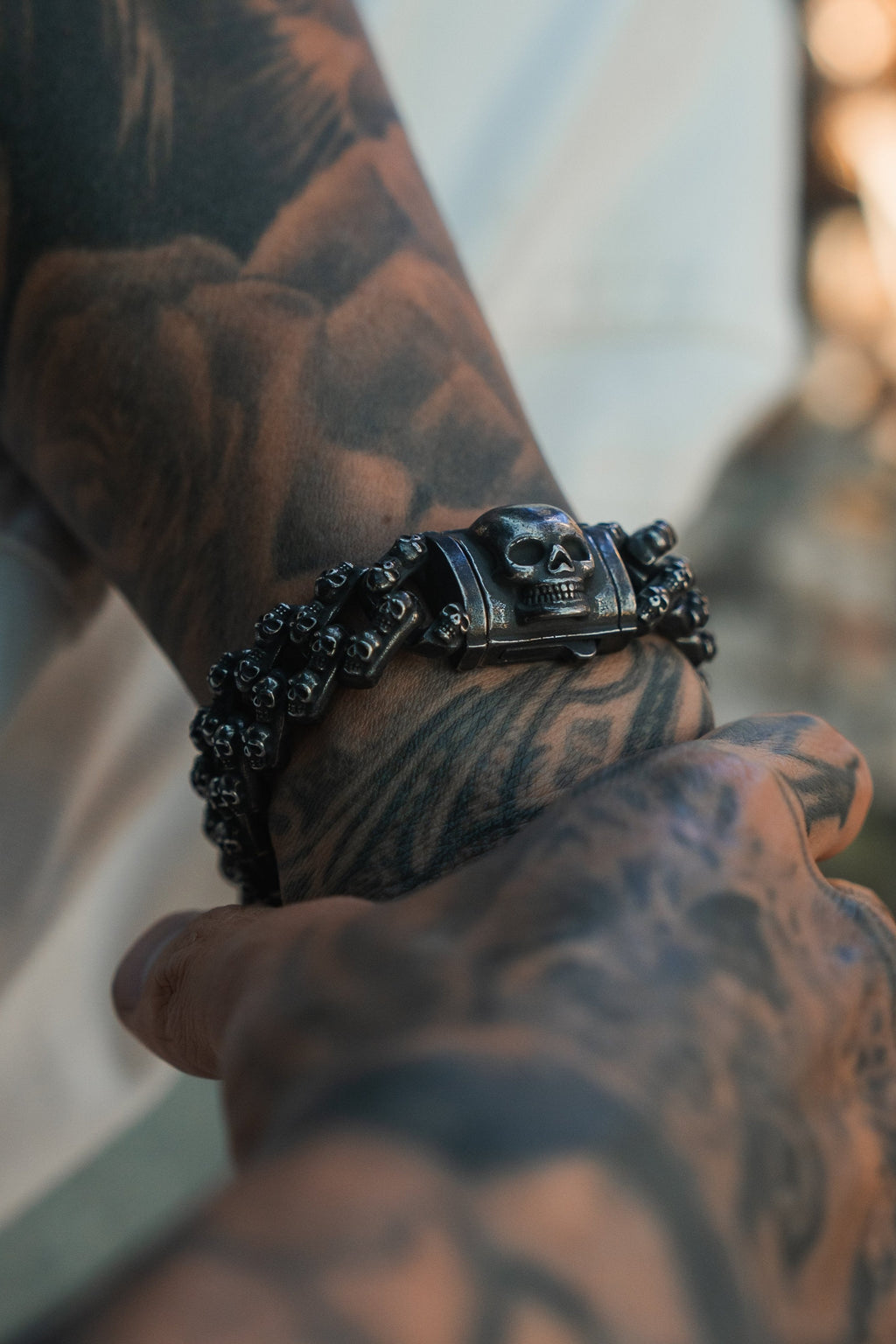 Skulled Bracelet | jewelry | Wiccan Center