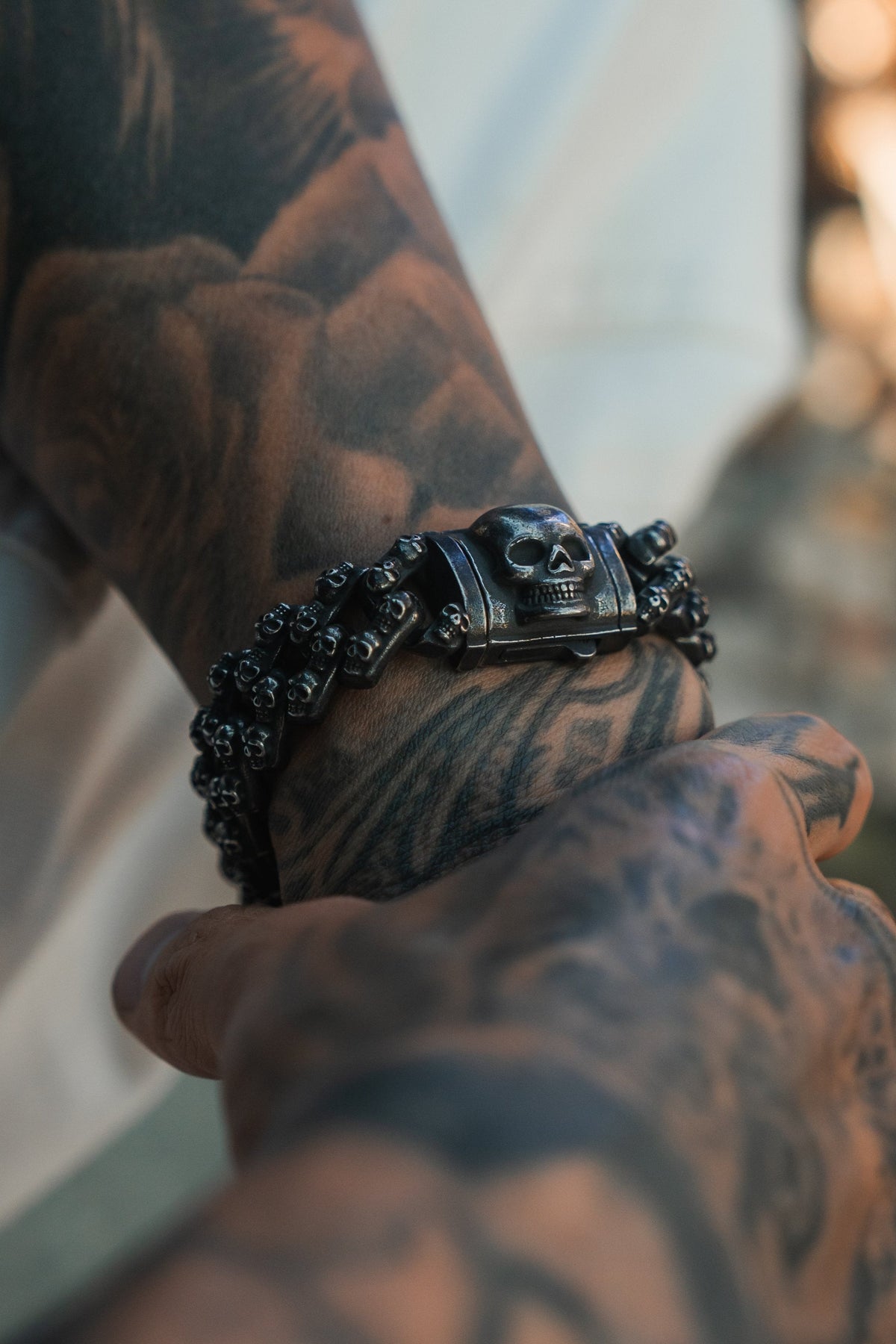 Skulled Bracelet | jewelry | Wiccan Center