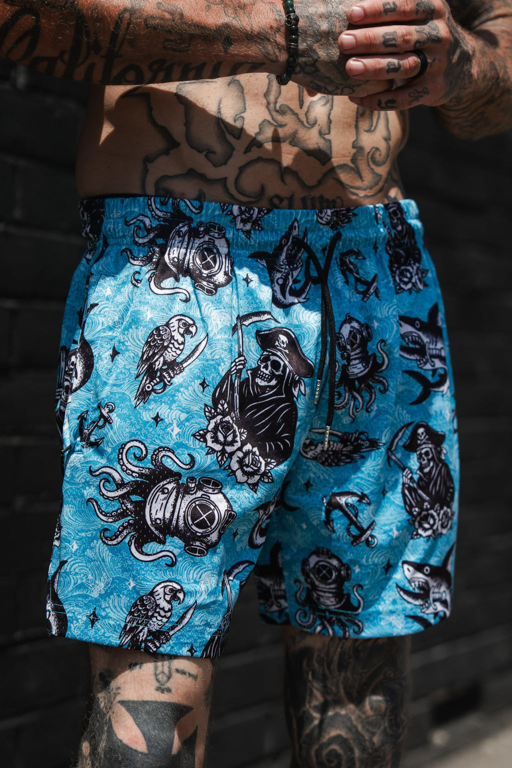 Premium Mesh Shorts | 5.5"- The Sea Swallows the Weak | | Wiccan Center