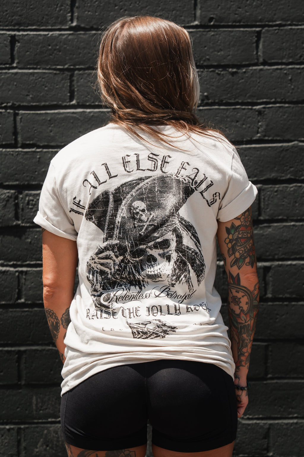 Raise the Jolly Roger Bone T-Shirt | | Wiccan Center