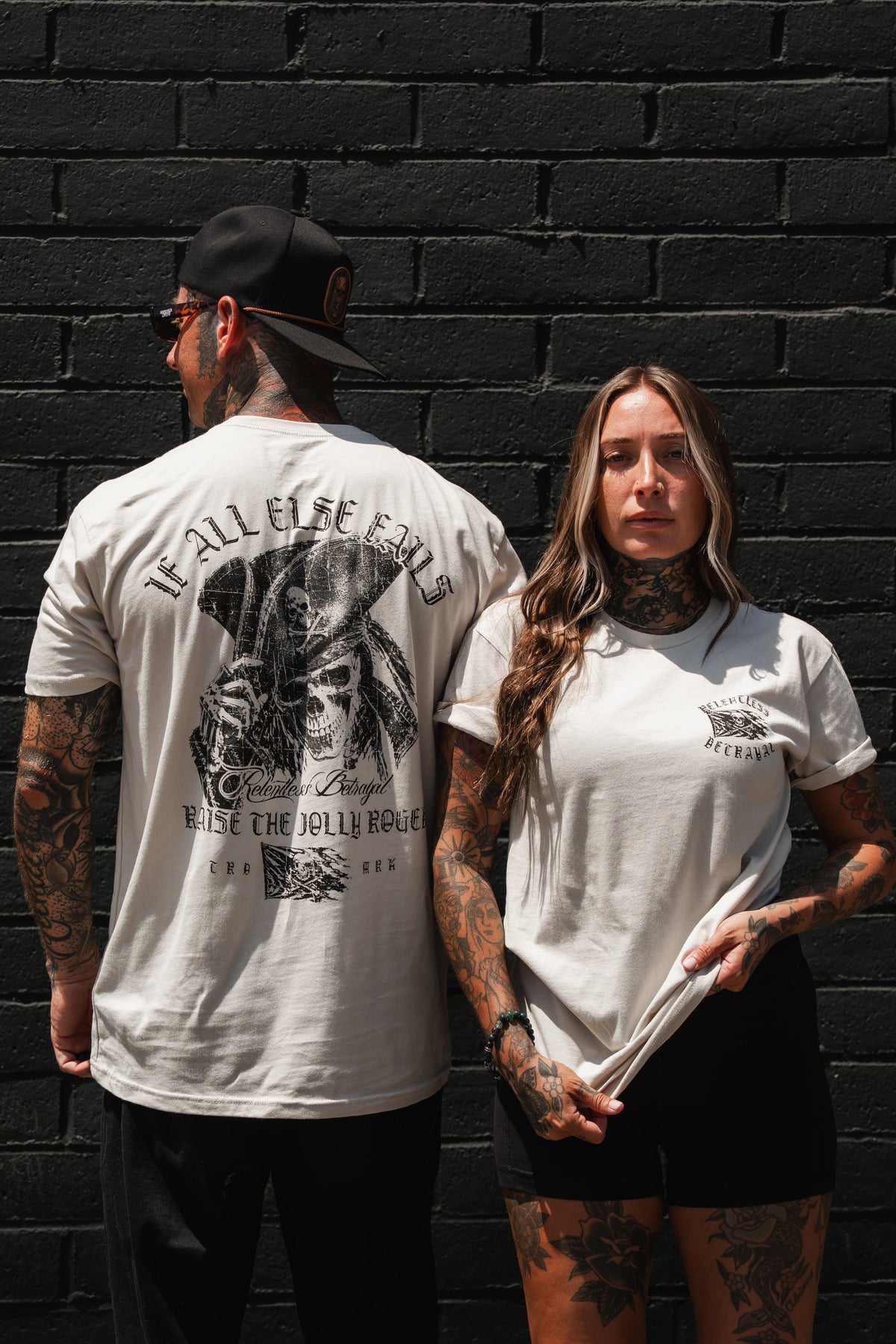 Raise the Jolly Roger Bone T-Shirt | | Wiccan Center