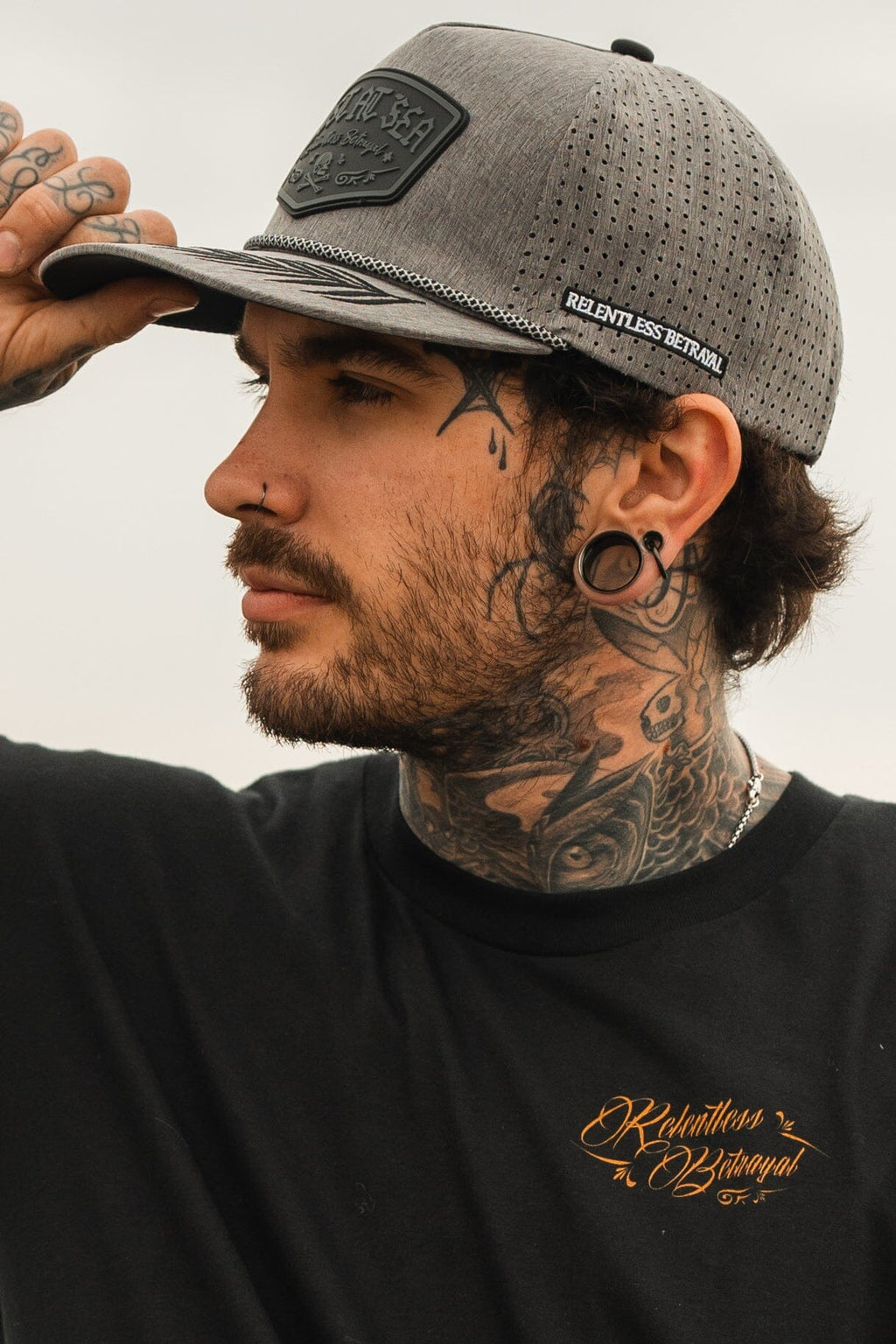 Lost At Sea Gunmetal PVC Snapback | hat | Wiccan Center