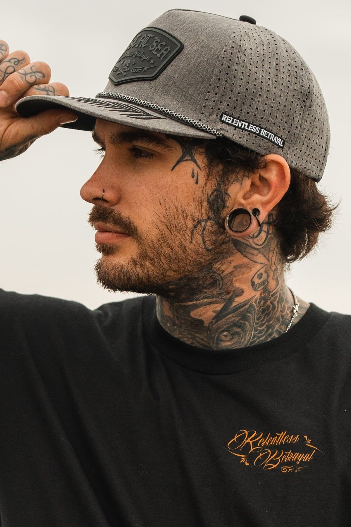 Lost At Sea Gunmetal PVC Snapback | hat | Wiccan Center