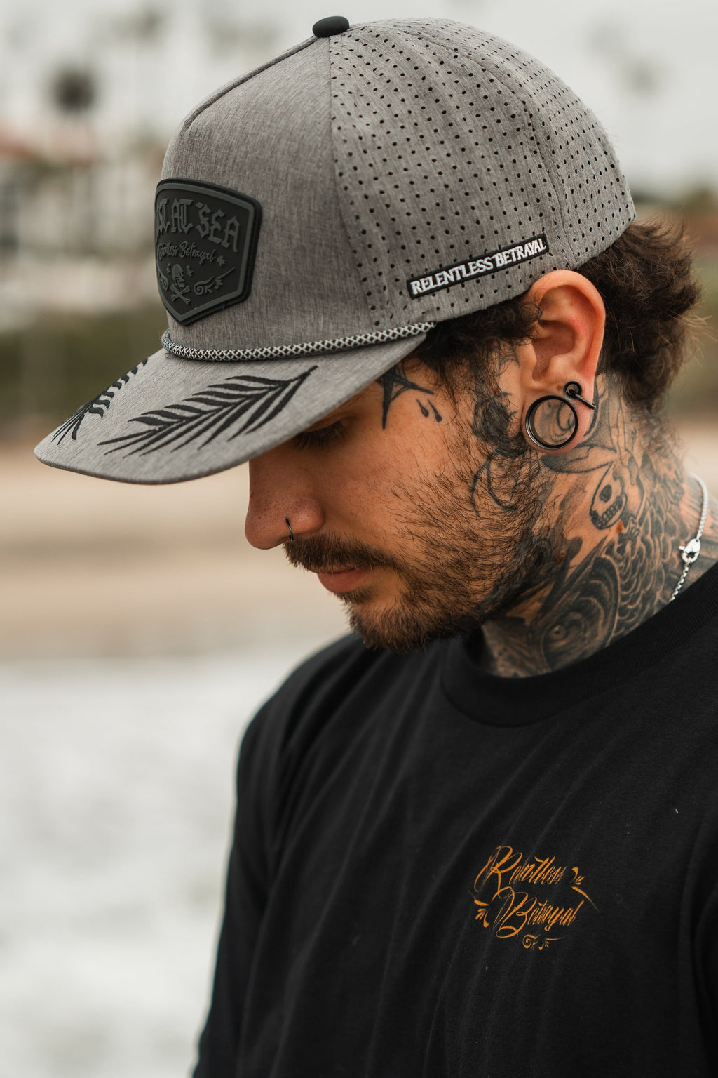 Lost At Sea Gunmetal PVC Snapback | hat | Wiccan Center