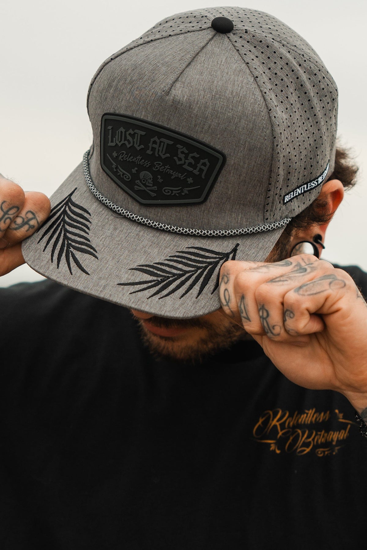 Lost At Sea Gunmetal PVC Snapback | hat | Wiccan Center