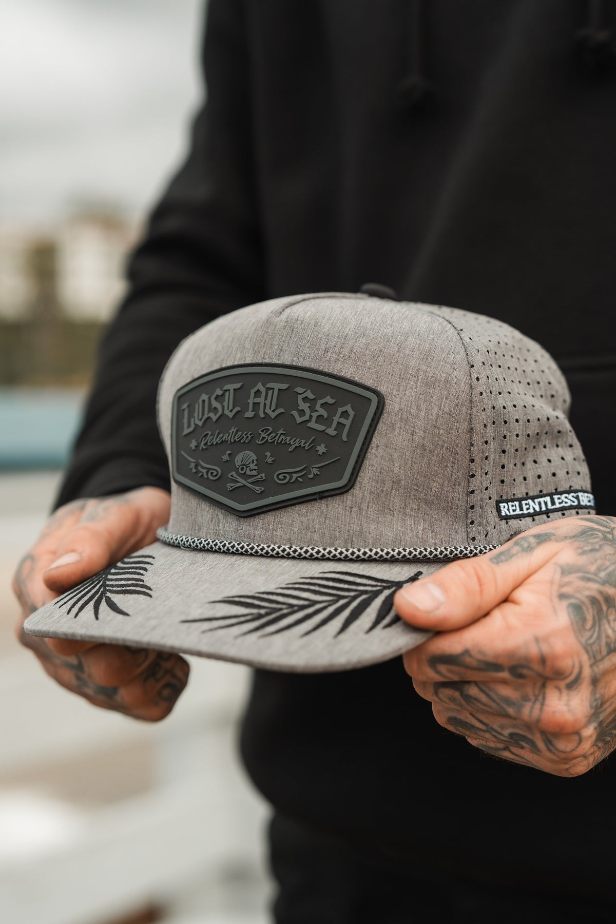Lost At Sea Gunmetal PVC Snapback | hat | Wiccan Center