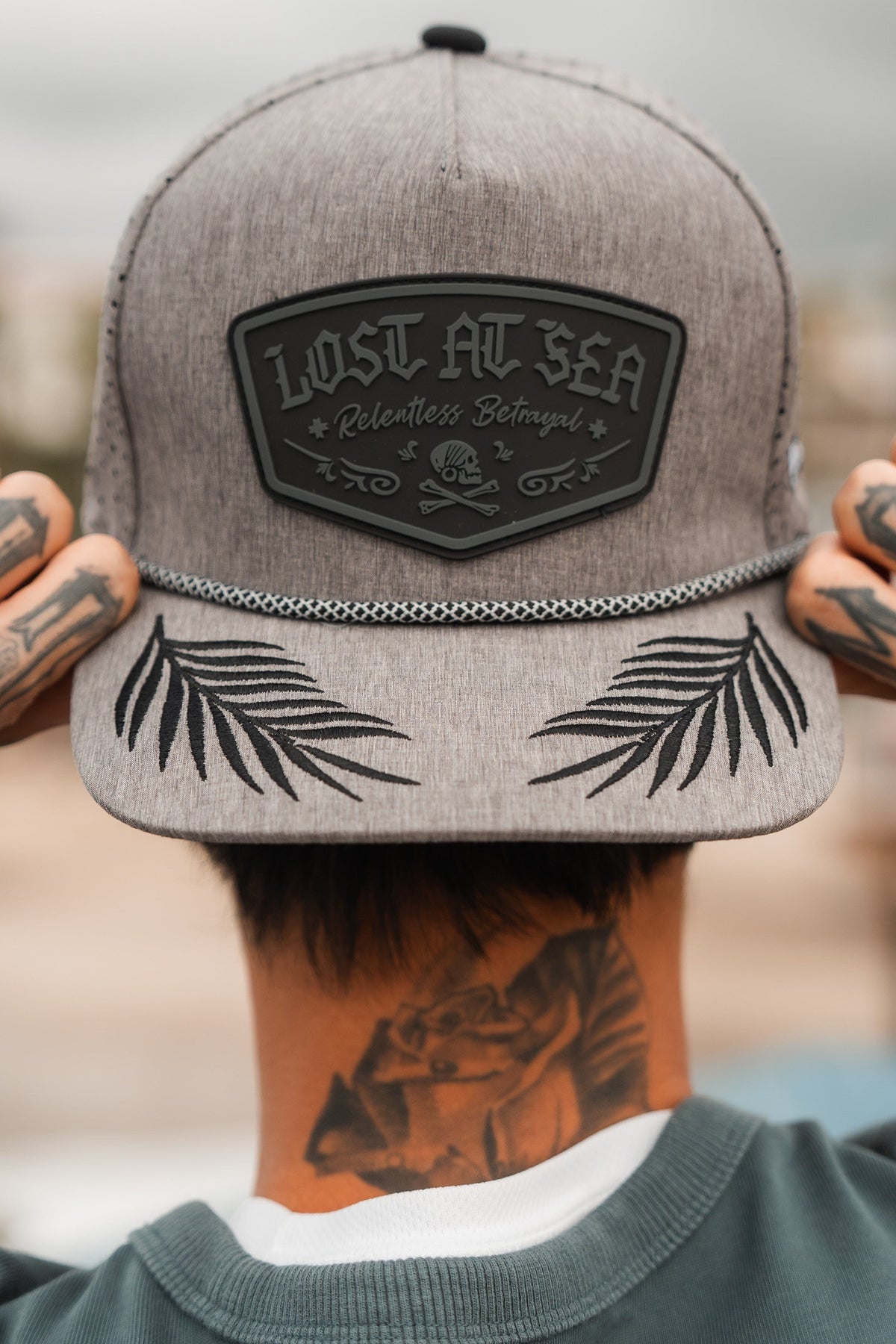 Lost At Sea Gunmetal PVC Snapback | hat | Wiccan Center
