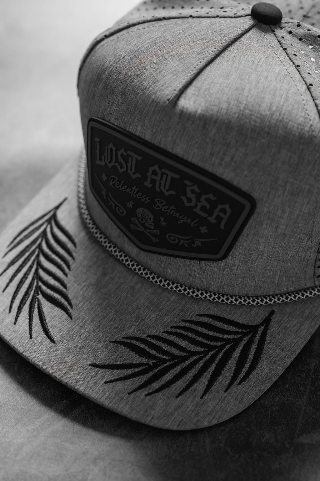 Lost At Sea Gunmetal PVC Snapback | hat | Wiccan Center