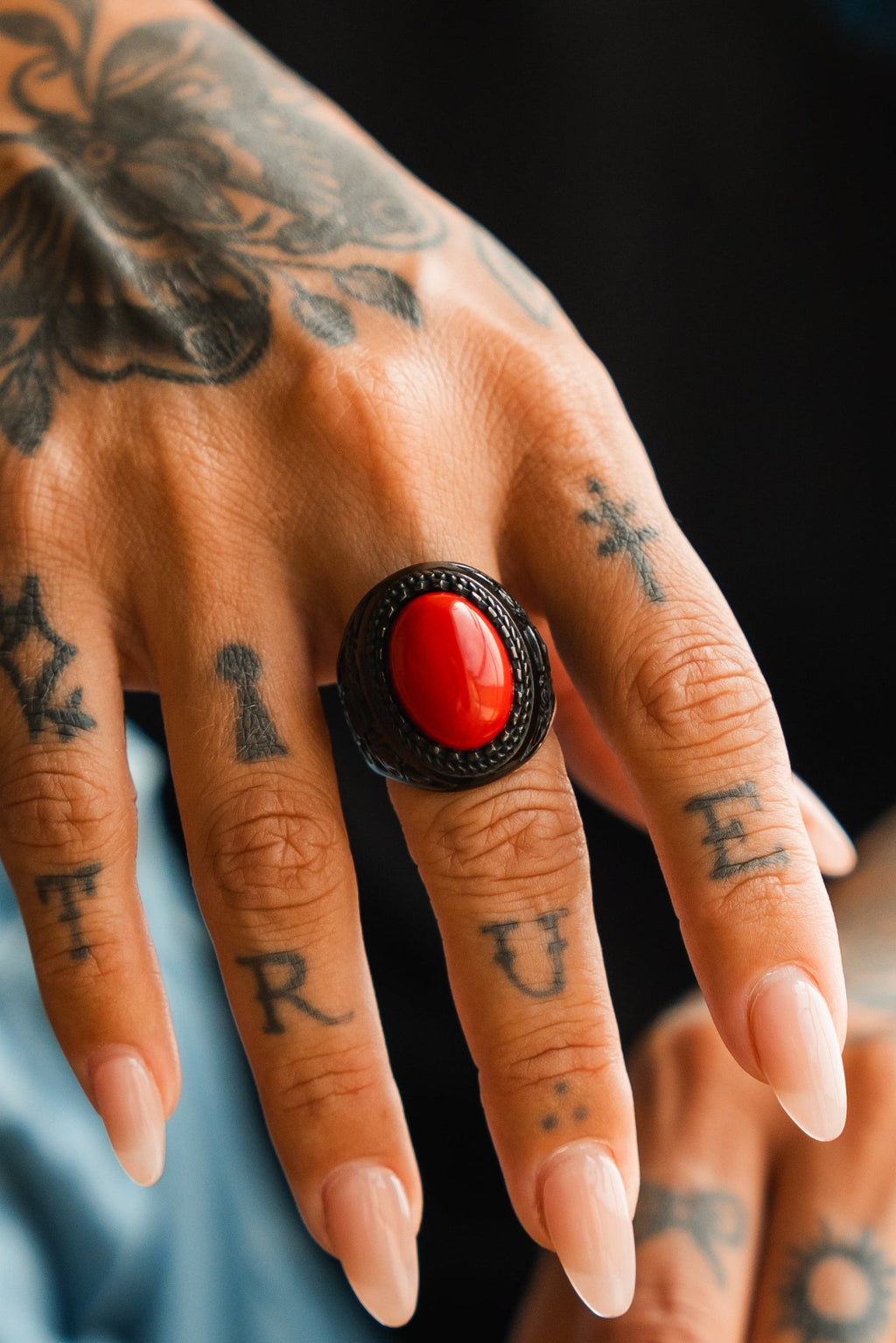 Burning Rose Blackout Ring | jewelry | Wiccan Center