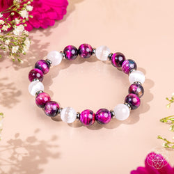 Shape Your Future – Pink Galaxy Tiger’s Eye Bracelet | Bracelet | Wiccan Center