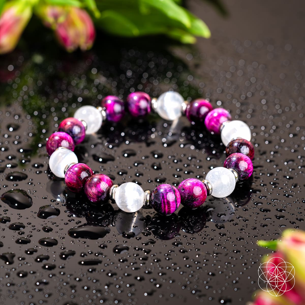 Shape Your Future – Pink Galaxy Tiger’s Eye Bracelet | Bracelet | Wiccan Center