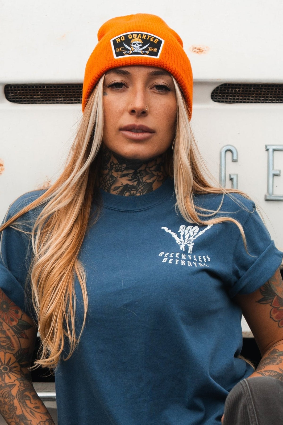 No Quarter Statement Beanie | | Wiccan Center