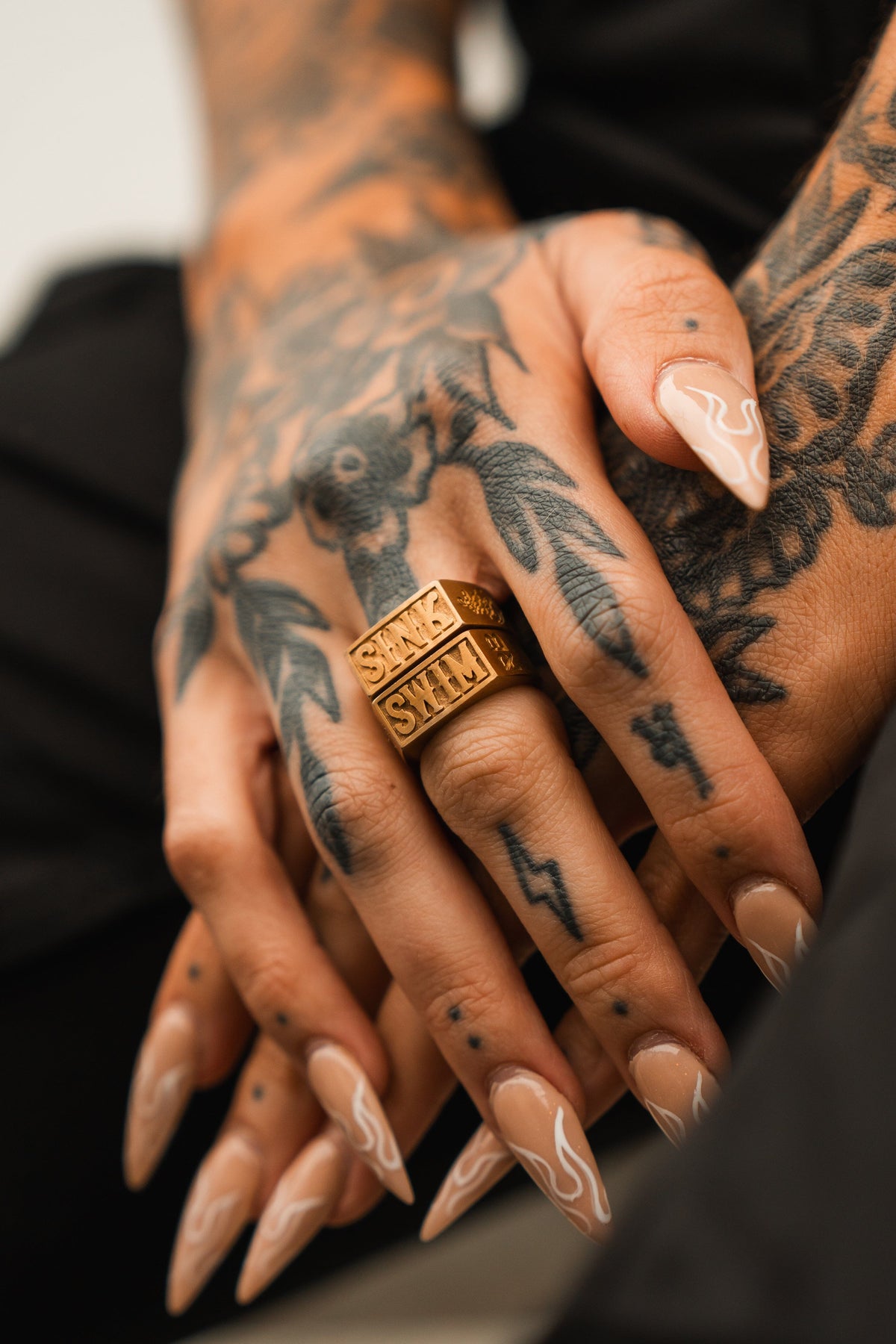 Gold Sink or Swim Rings | jewelry | Wiccan Center