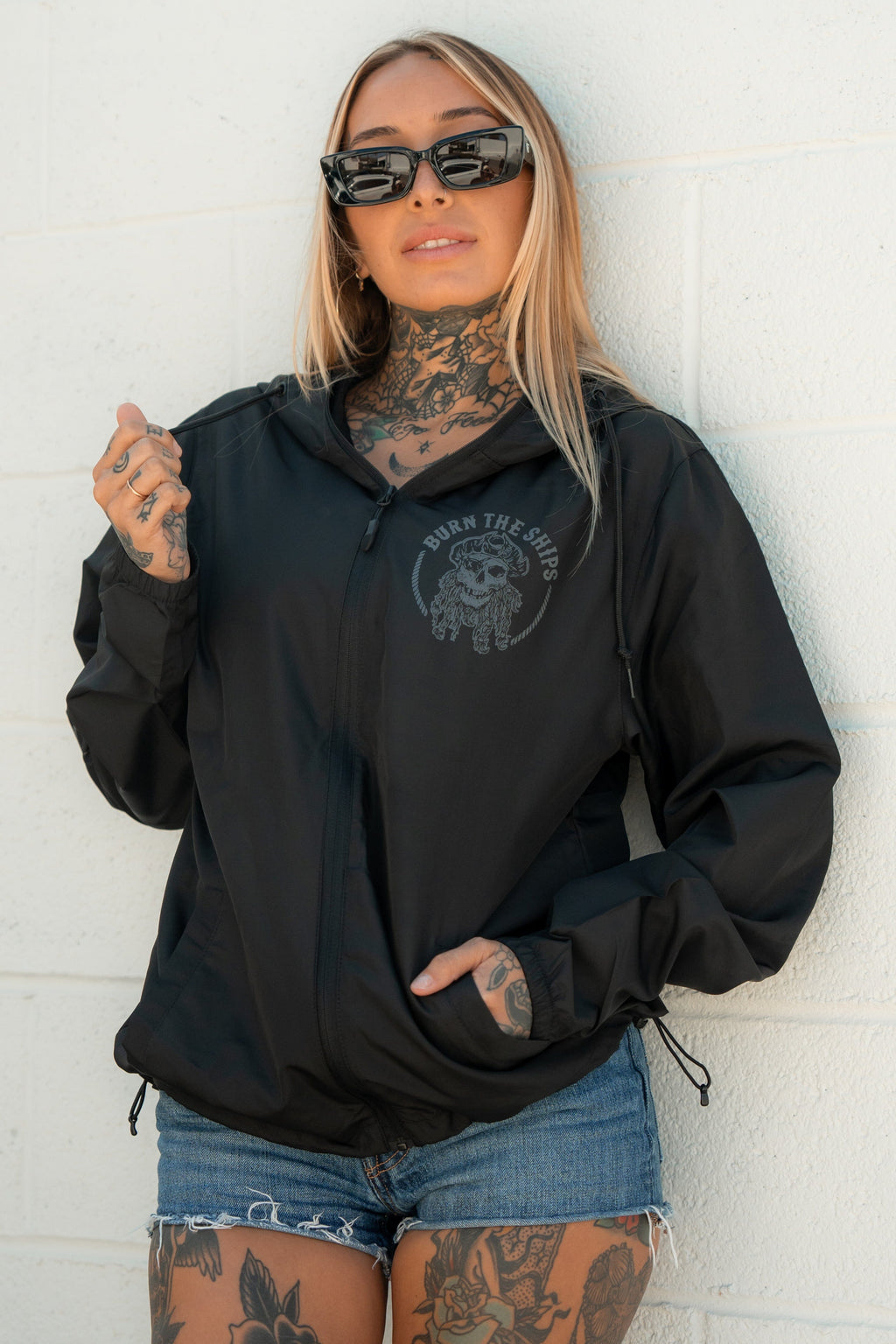 Burn The Ships Windbreaker Jacket | | Wiccan Center