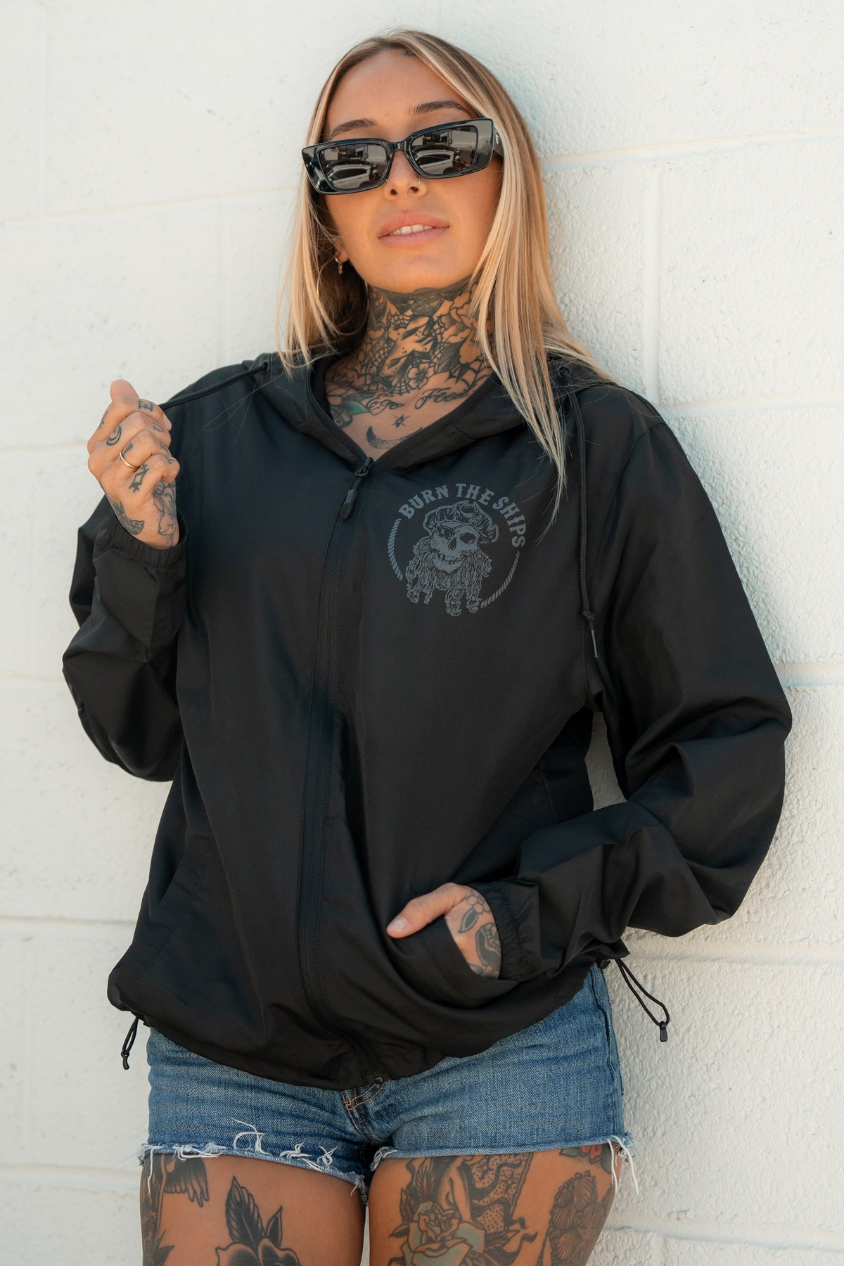 Burn The Ships Windbreaker Jacket | | Wiccan Center