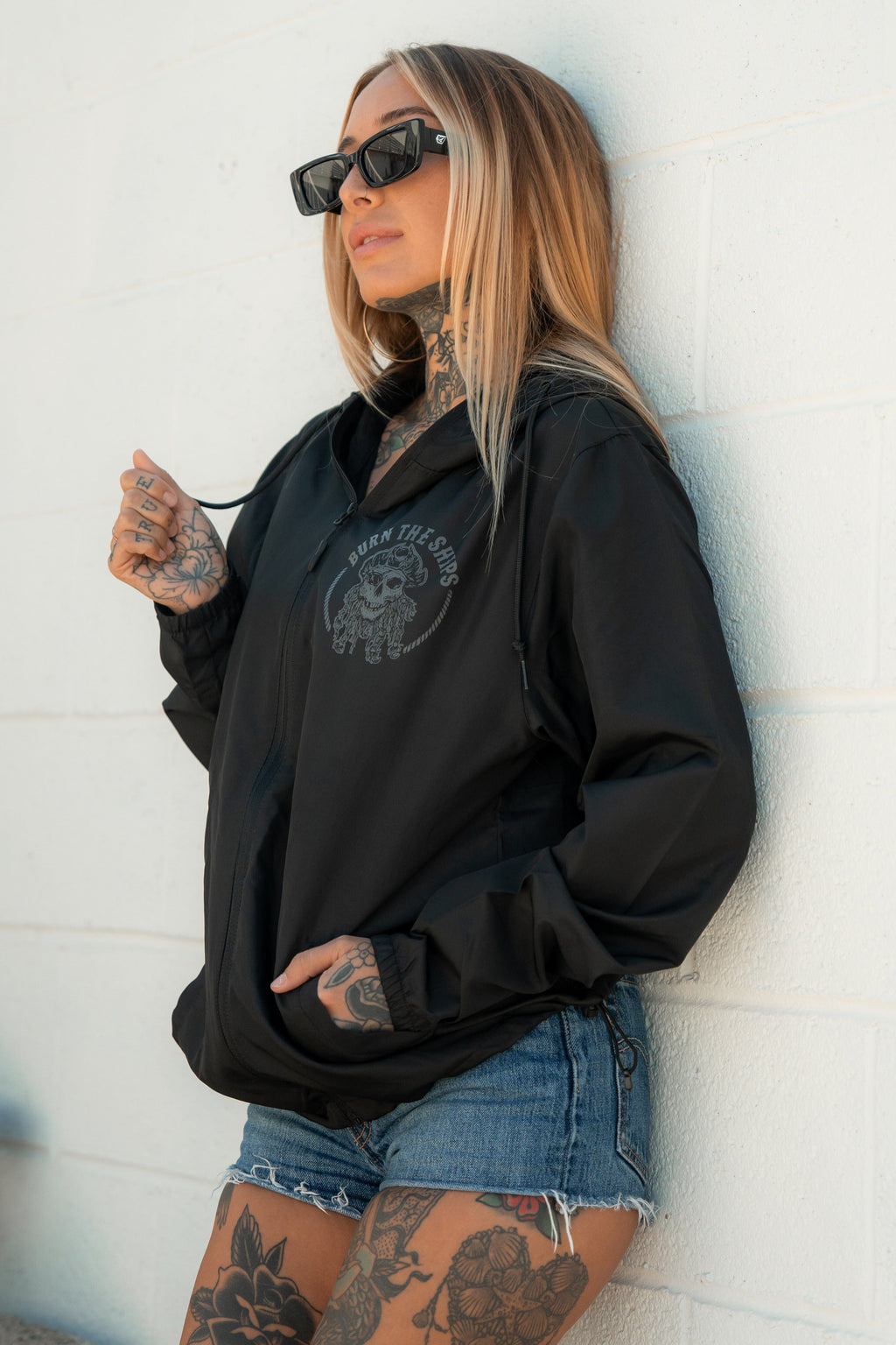 Burn The Ships Windbreaker Jacket | | Wiccan Center