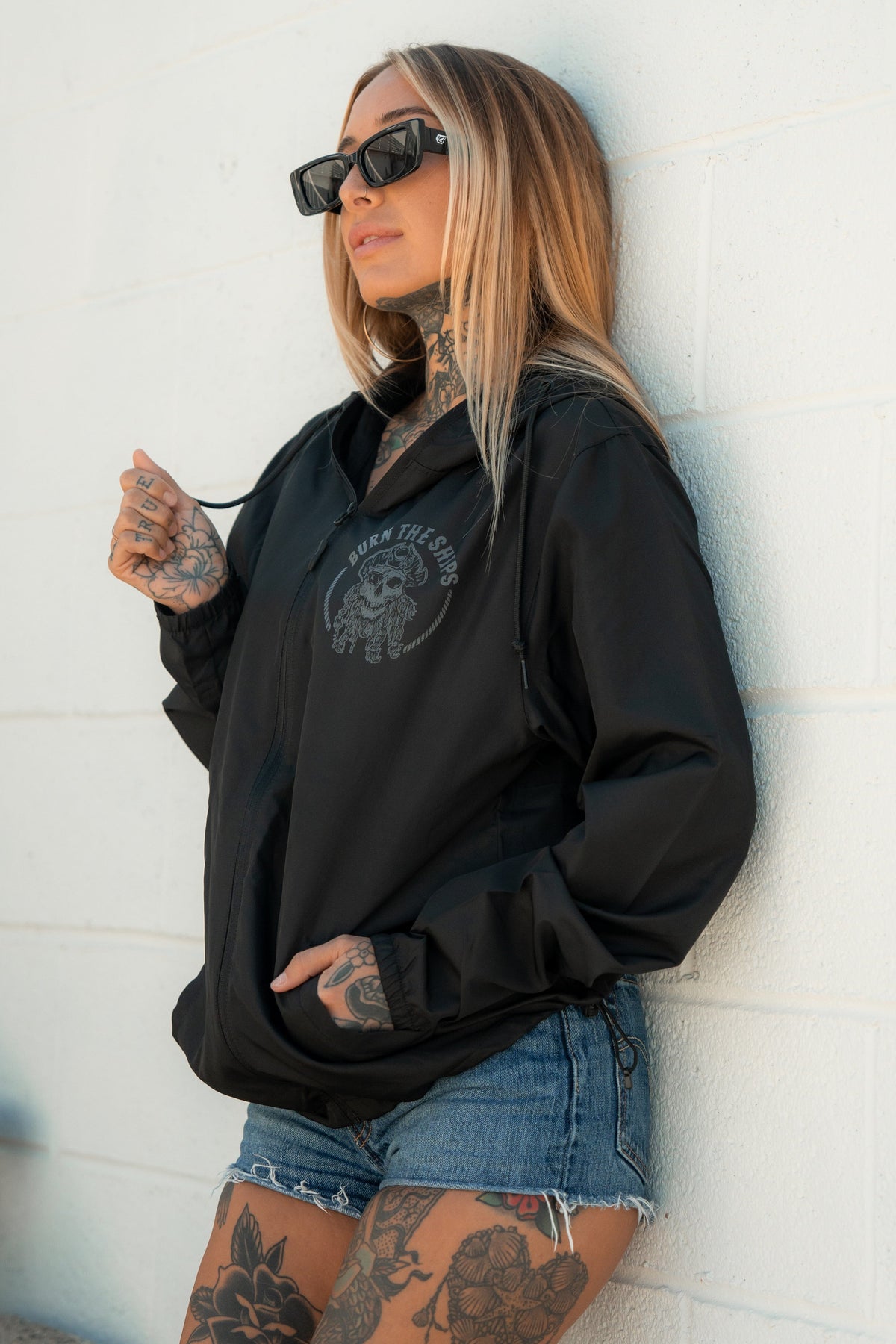 Burn The Ships Windbreaker Jacket | | Wiccan Center