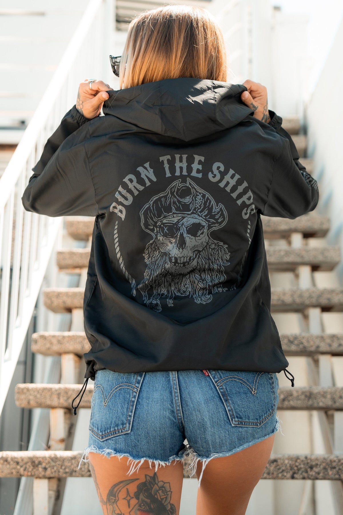 Burn The Ships Windbreaker Jacket | | Wiccan Center