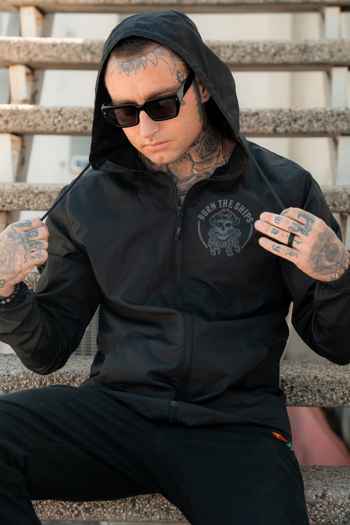 Burn The Ships Windbreaker Jacket | | Wiccan Center