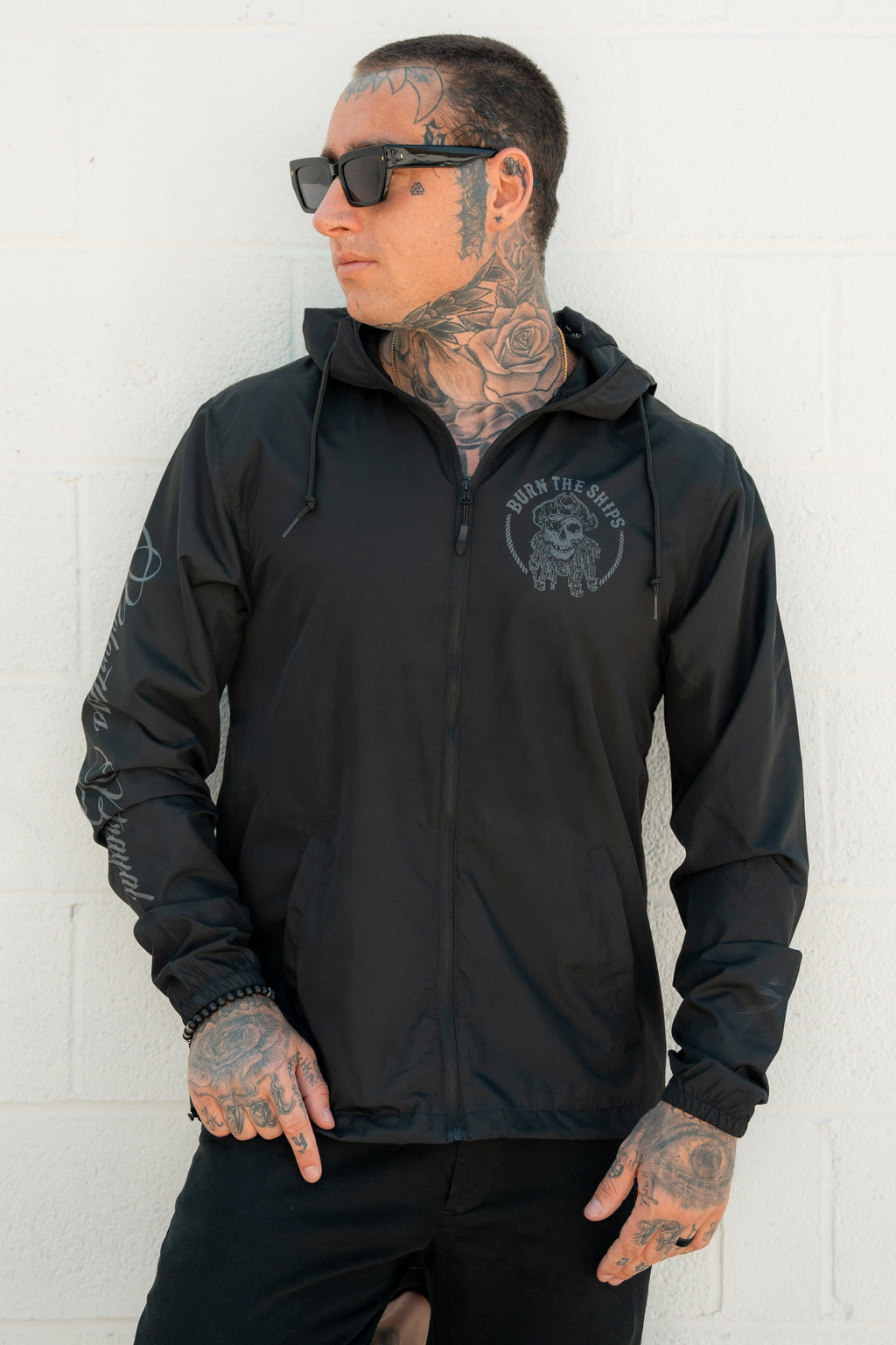 Burn The Ships Windbreaker Jacket | | Wiccan Center
