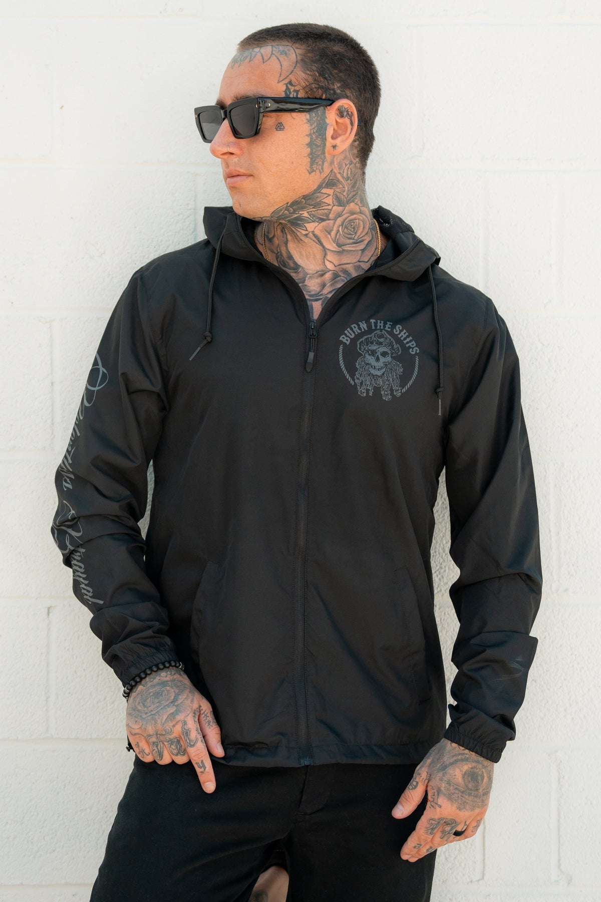 Burn The Ships Windbreaker Jacket | | Wiccan Center