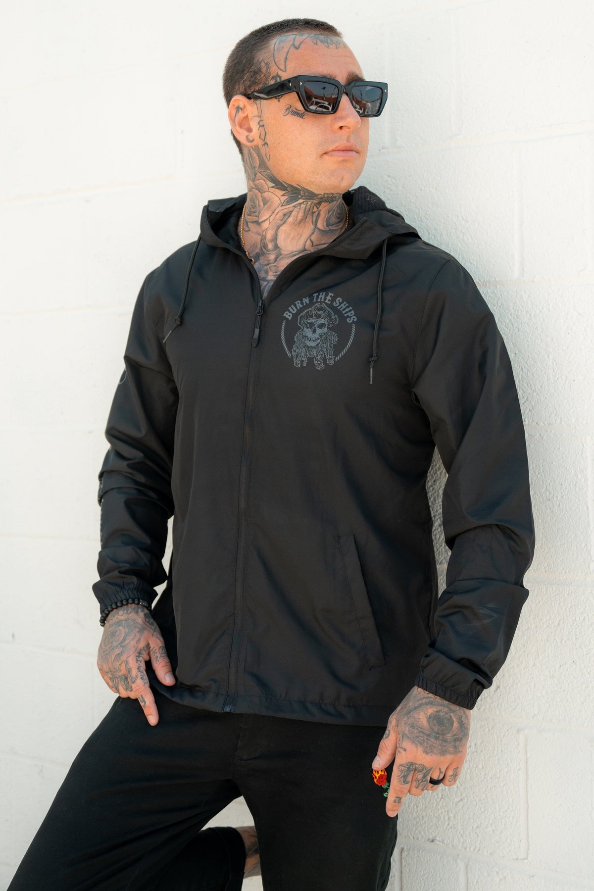 Burn The Ships Windbreaker Jacket | | Wiccan Center