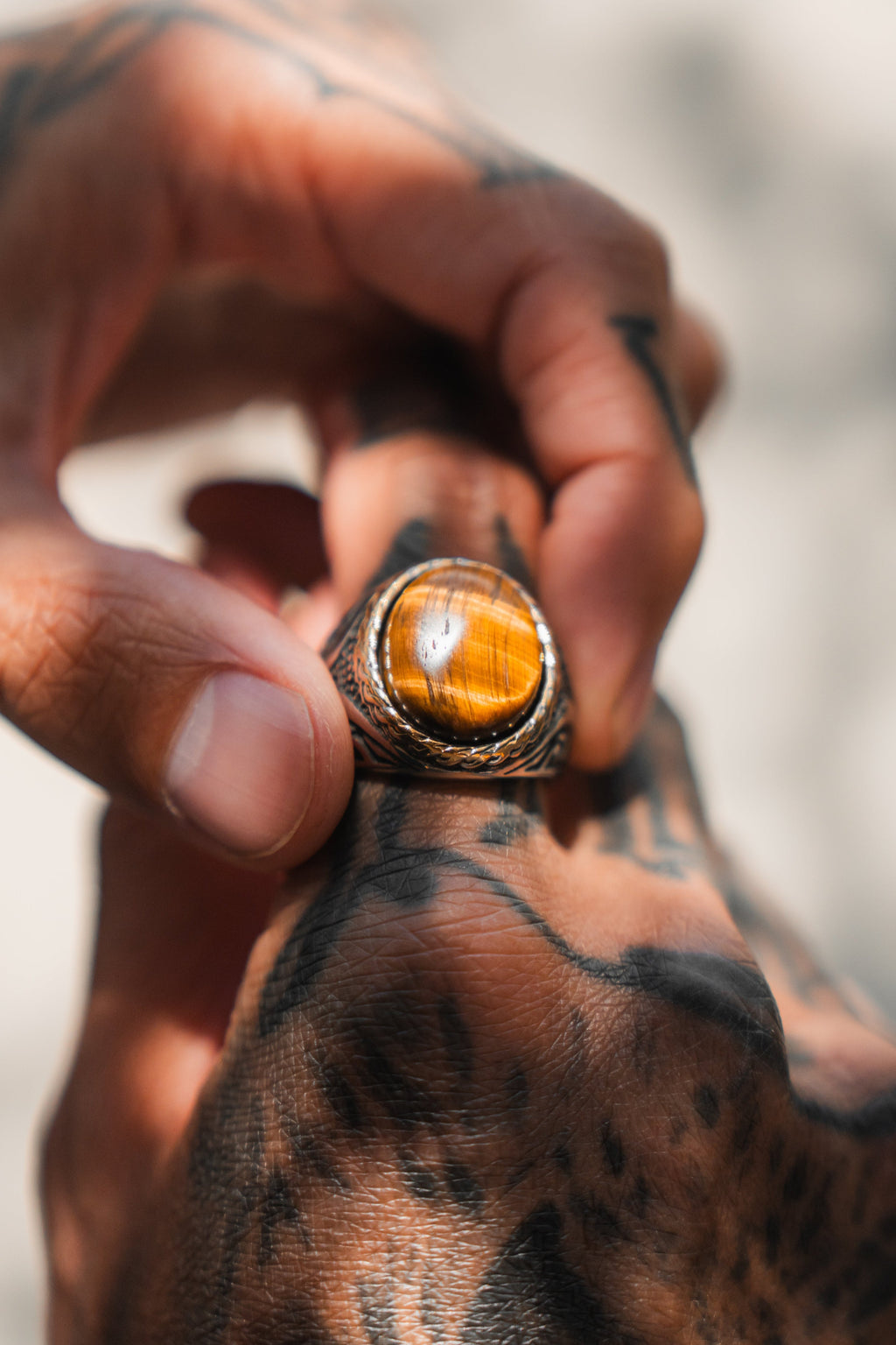 Imperial Tiger's Eye Ring | jewelry | Wiccan Center