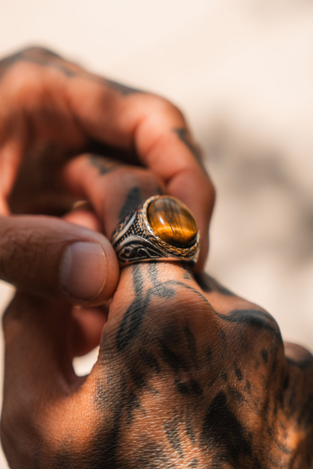 Imperial Tiger's Eye Ring | jewelry | Wiccan Center