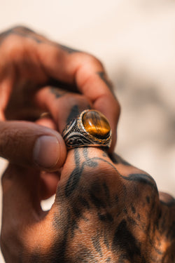 Imperial Tiger's Eye Ring | jewelry | Wiccan Center