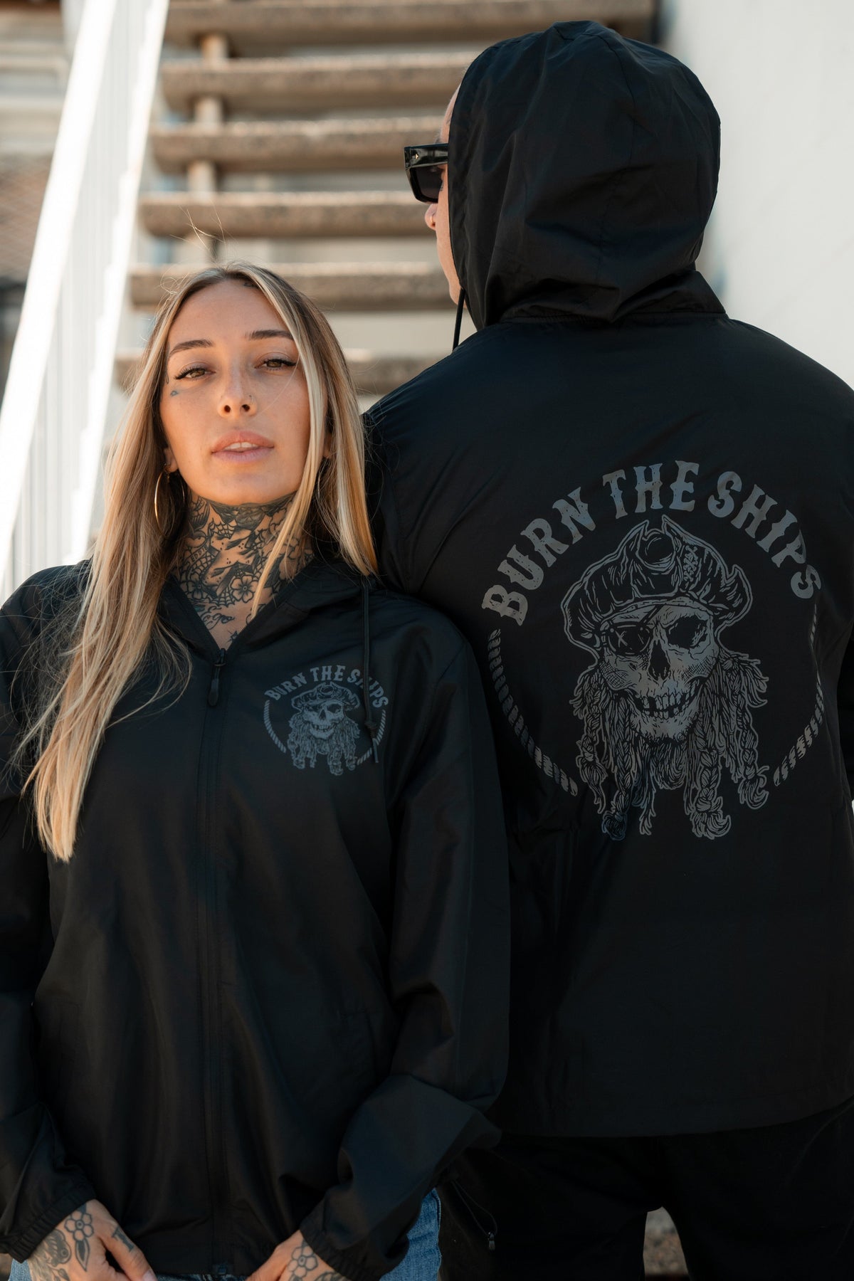 Burn The Ships Windbreaker Jacket | | Wiccan Center
